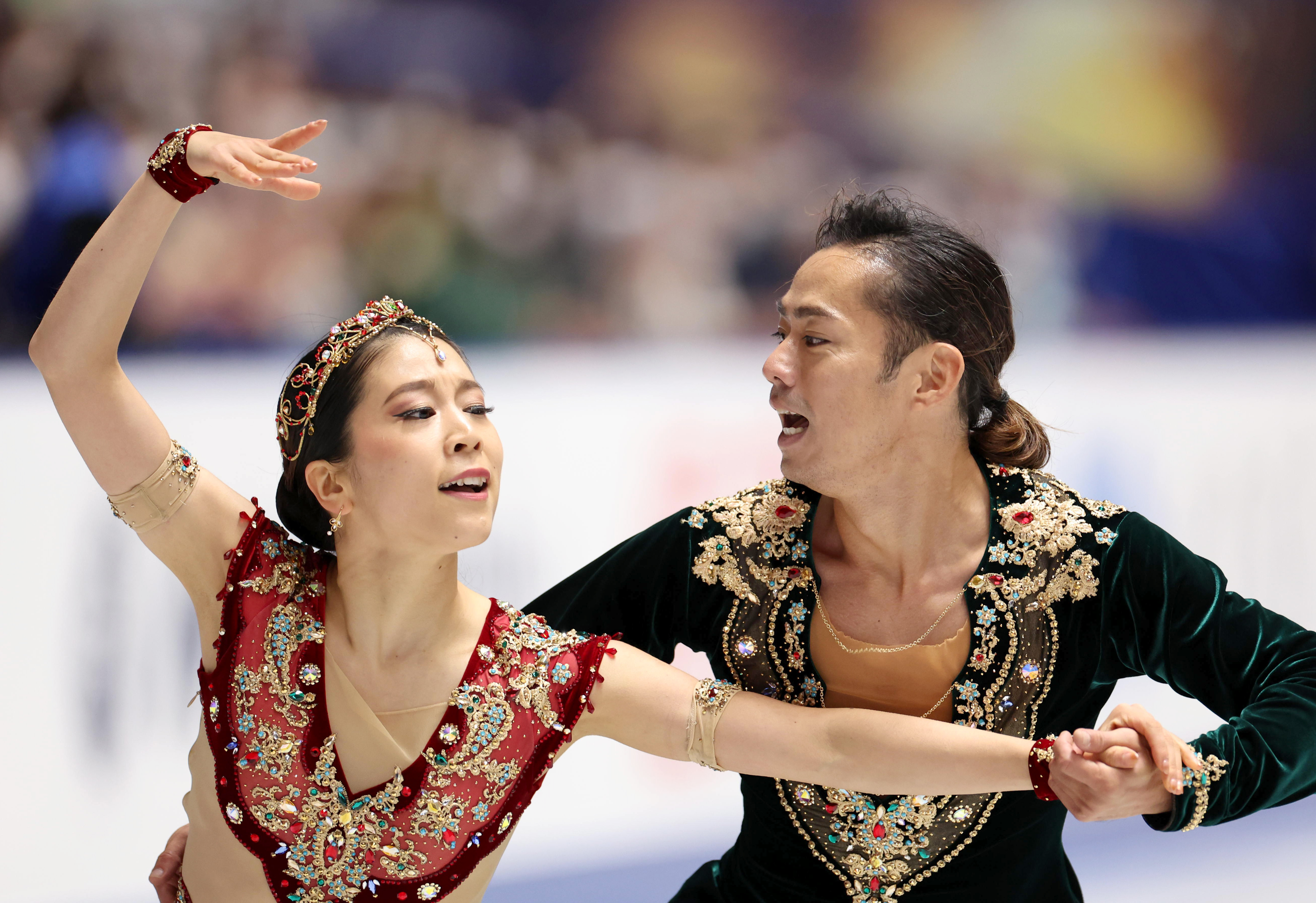 村元哉中、高橋大輔組が日本歴代最高得点で6位 結成2季目の進化実感