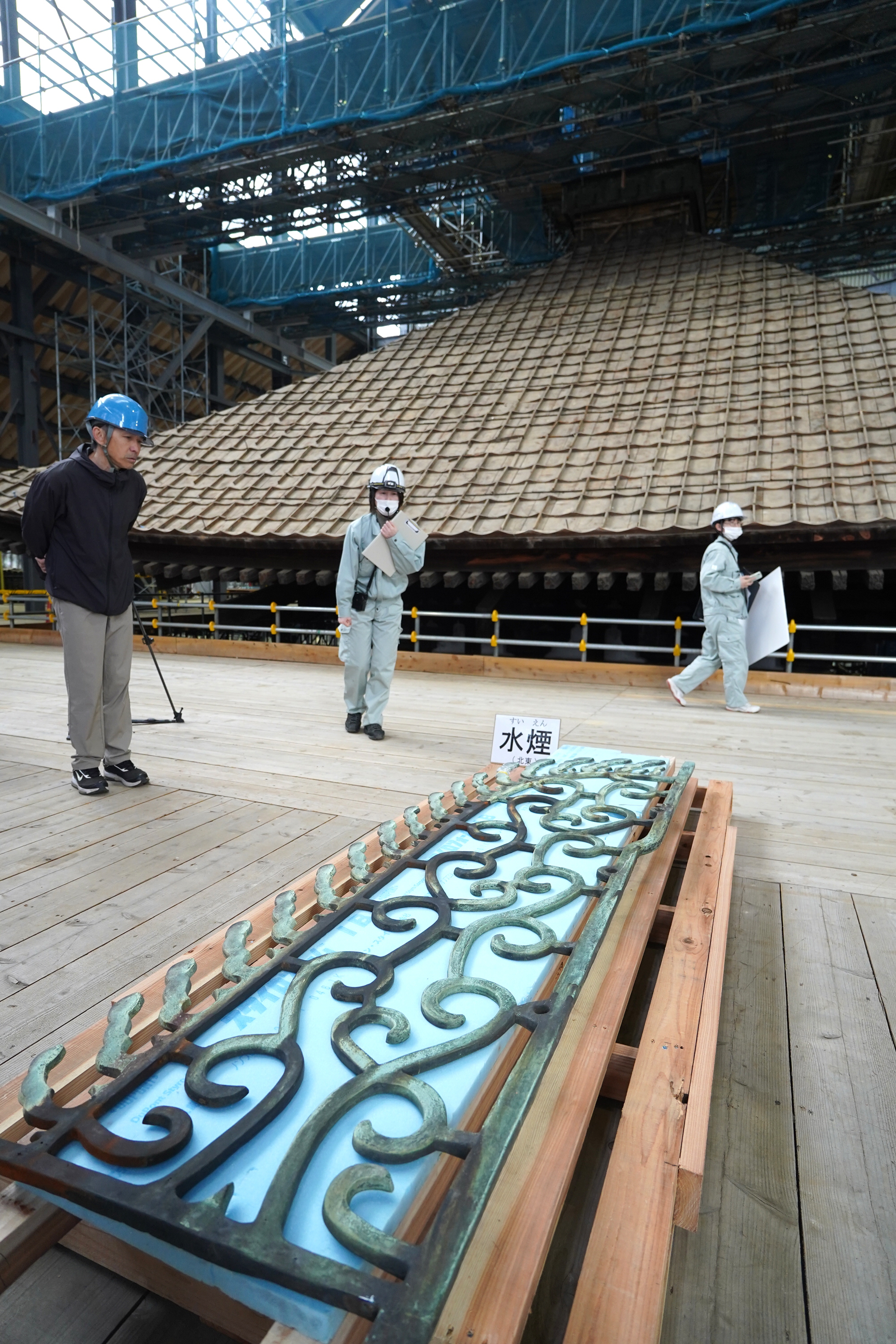 動画】世界遺産・興福寺の五重塔、大修理で金属製の飾り「相輪」解体