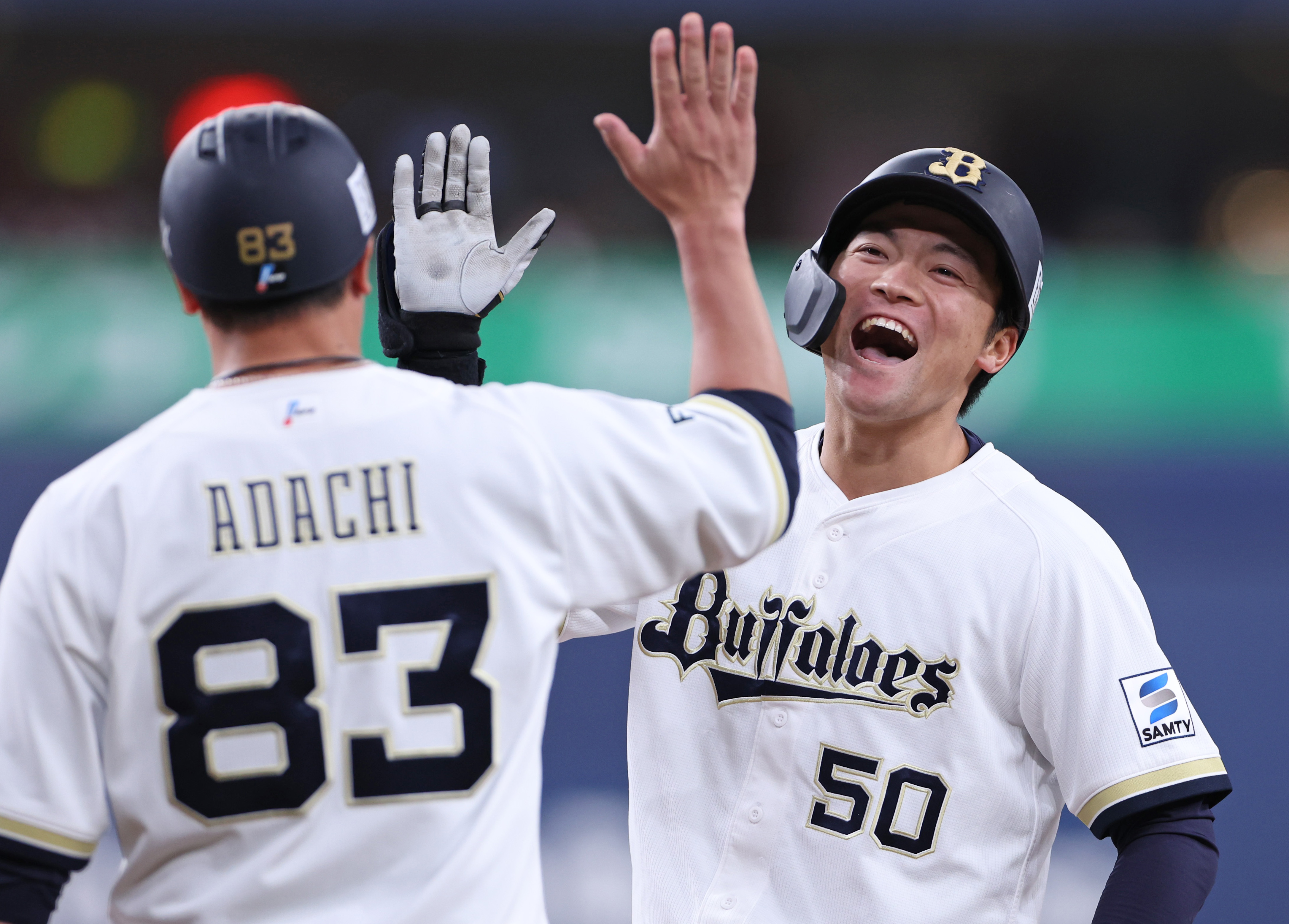 オリックス　山中稜真　ビジターユニフォーム オリックス・山中稜真が貴重な追加点となるタイムリー「初球から積極的