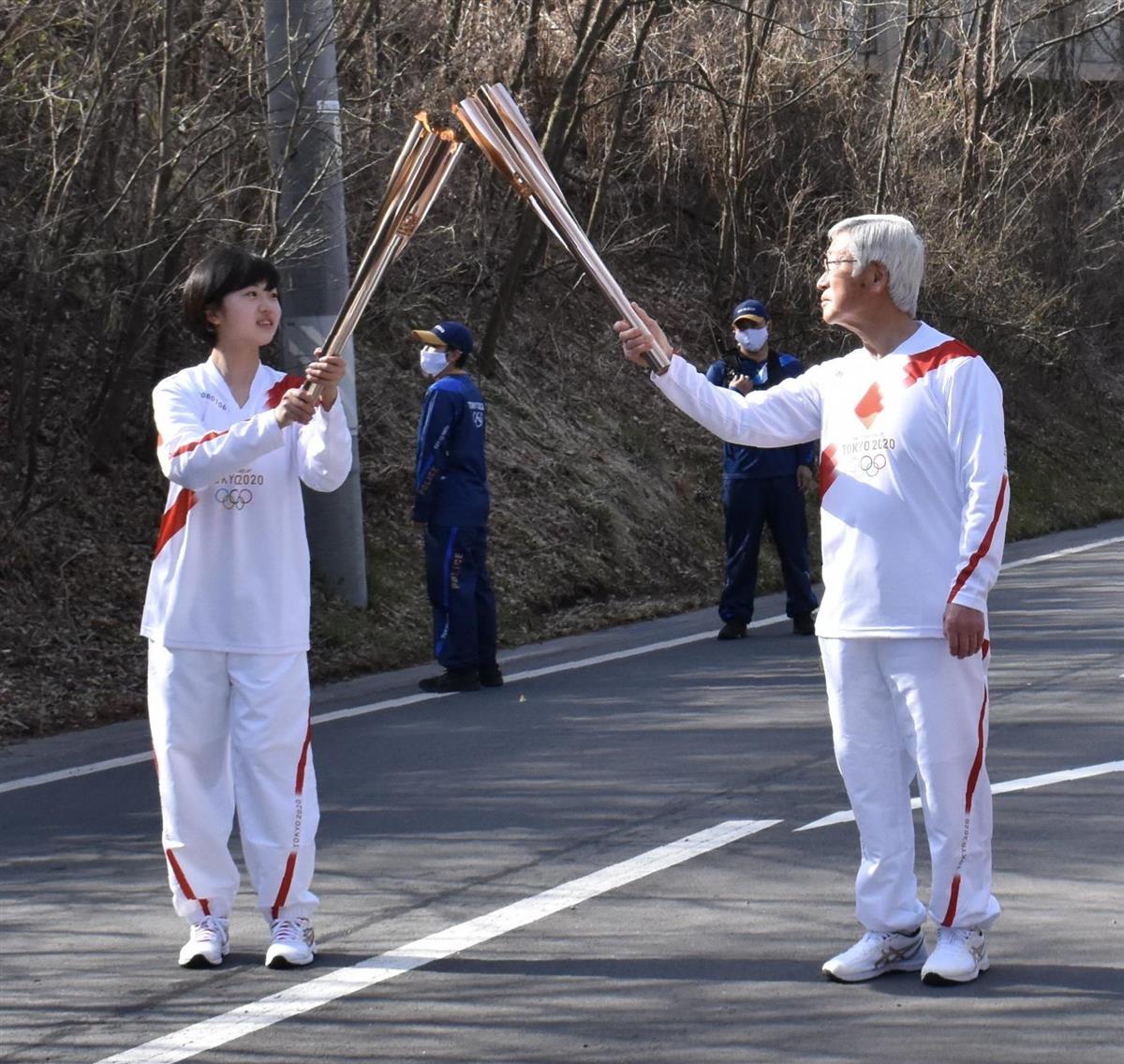 東京五輪聖火リレー、長野で87人がつなぐ レガシー巡り機運盛り上げ