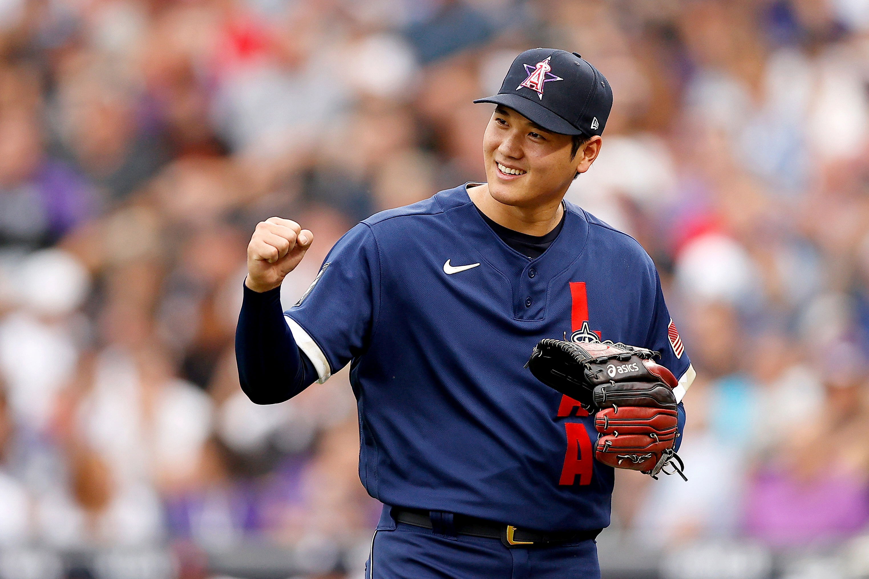 買い最安 大谷翔平 メジャーリーグ オールスター ユニフォーム M - 野球