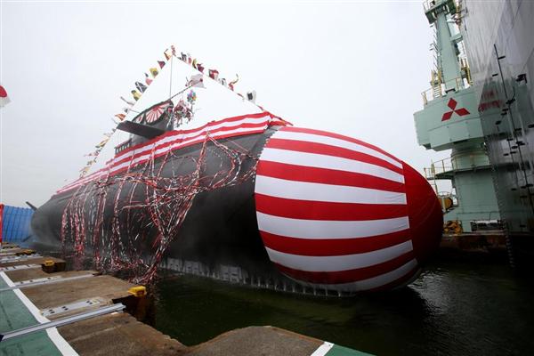 海上自衛隊　潜水艦　赤龍の支綱 海自の最新鋭潜水艦「おうりゅう」進水式 神戸 - 産経ニュース