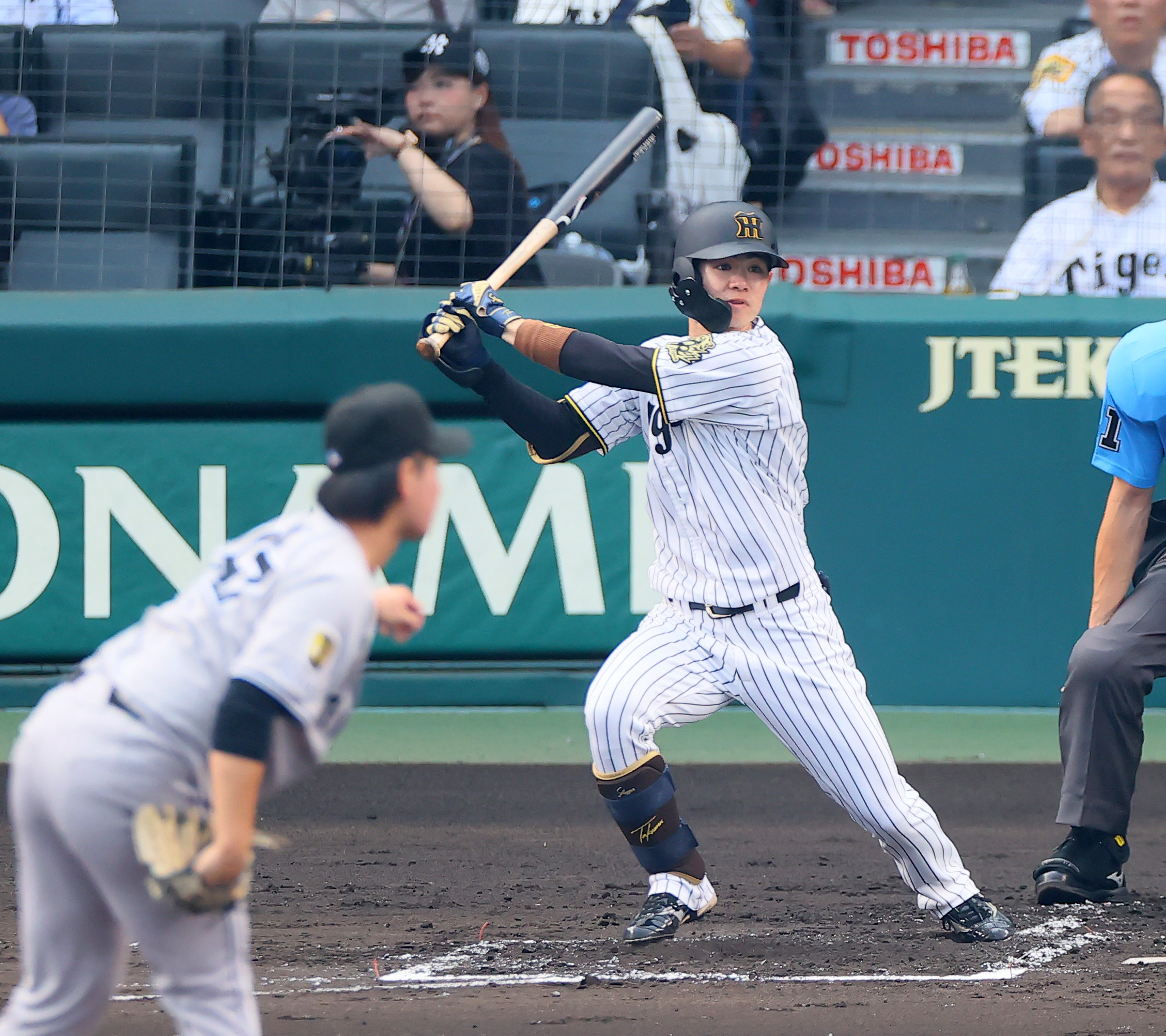 阪神・中野拓夢、2安打で存在感 打率・313でファビアンに2厘差