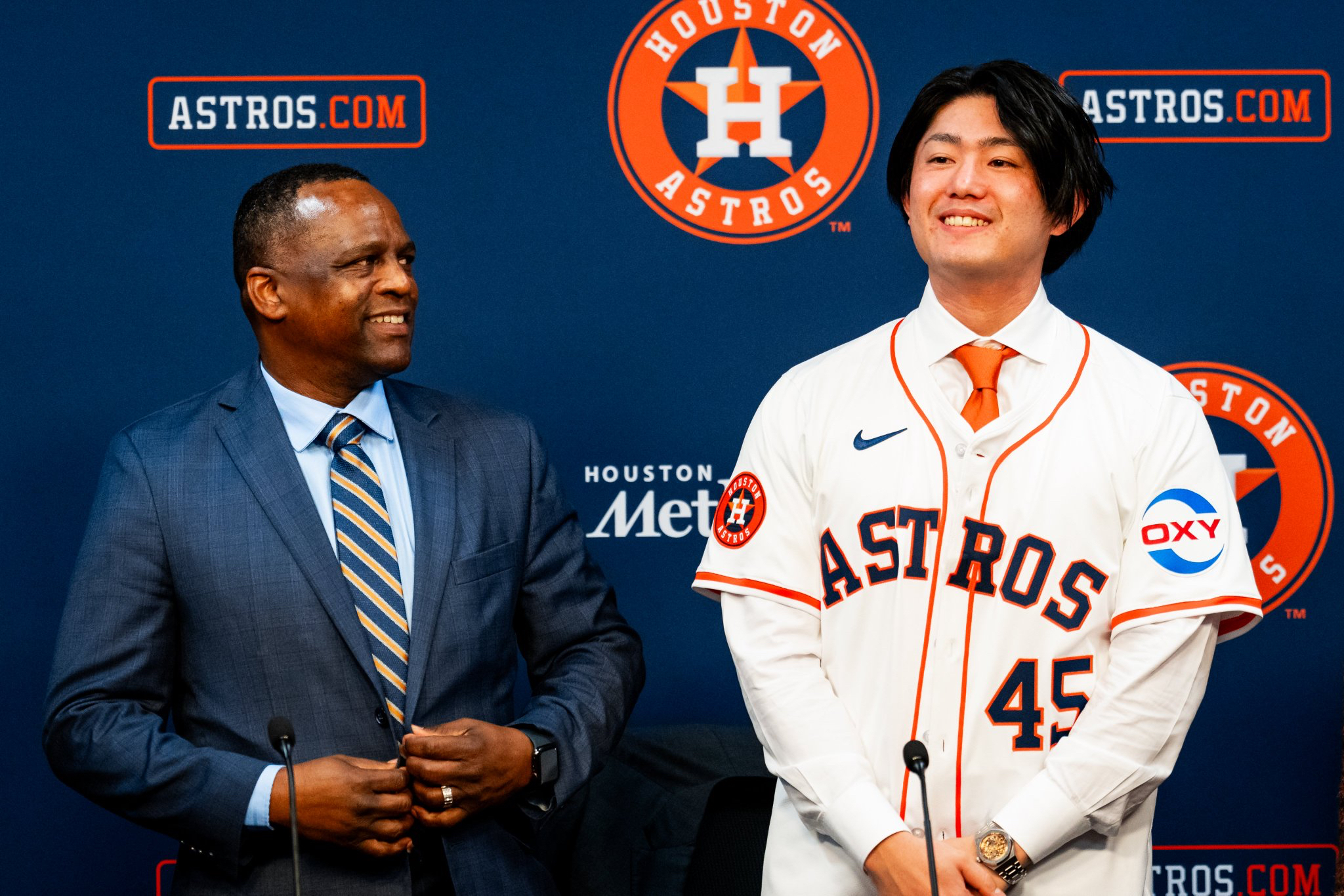 MLB】今井達也が入団会見「優勝する準備できてる」「レッツゴー