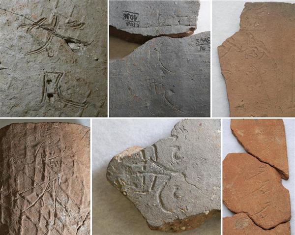 国内最古級か、飛鳥寺で出土瓦に「飛」の文字 奈良・明日香村（1/2