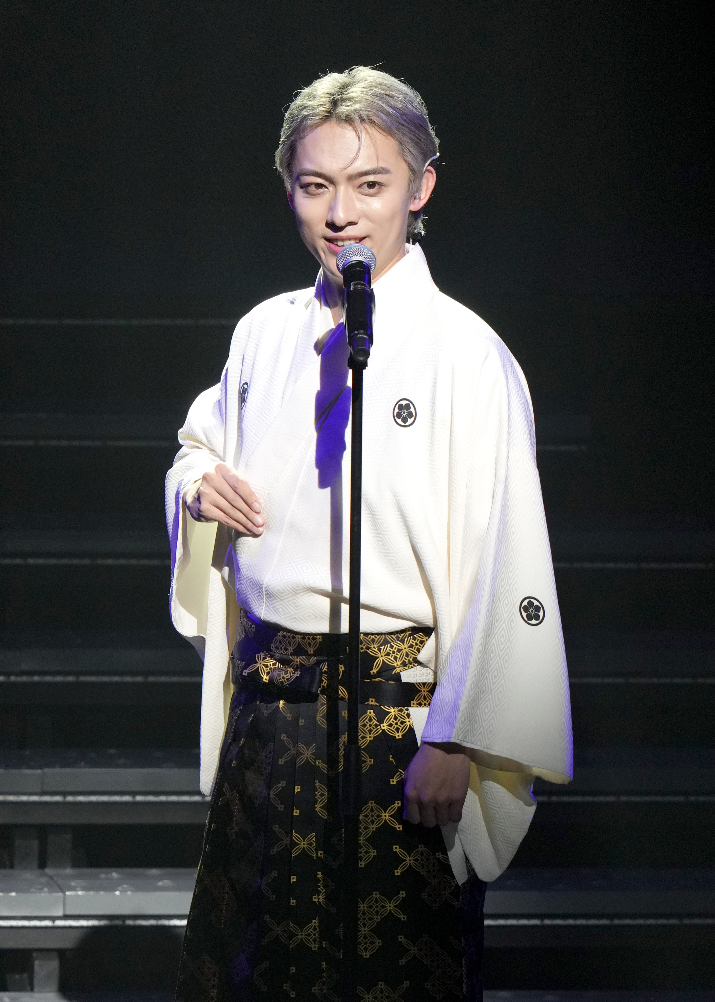 辰巳8号サイズ、耐熱シルバー創作かつら、中古舞踊かつら、大衆演劇 
