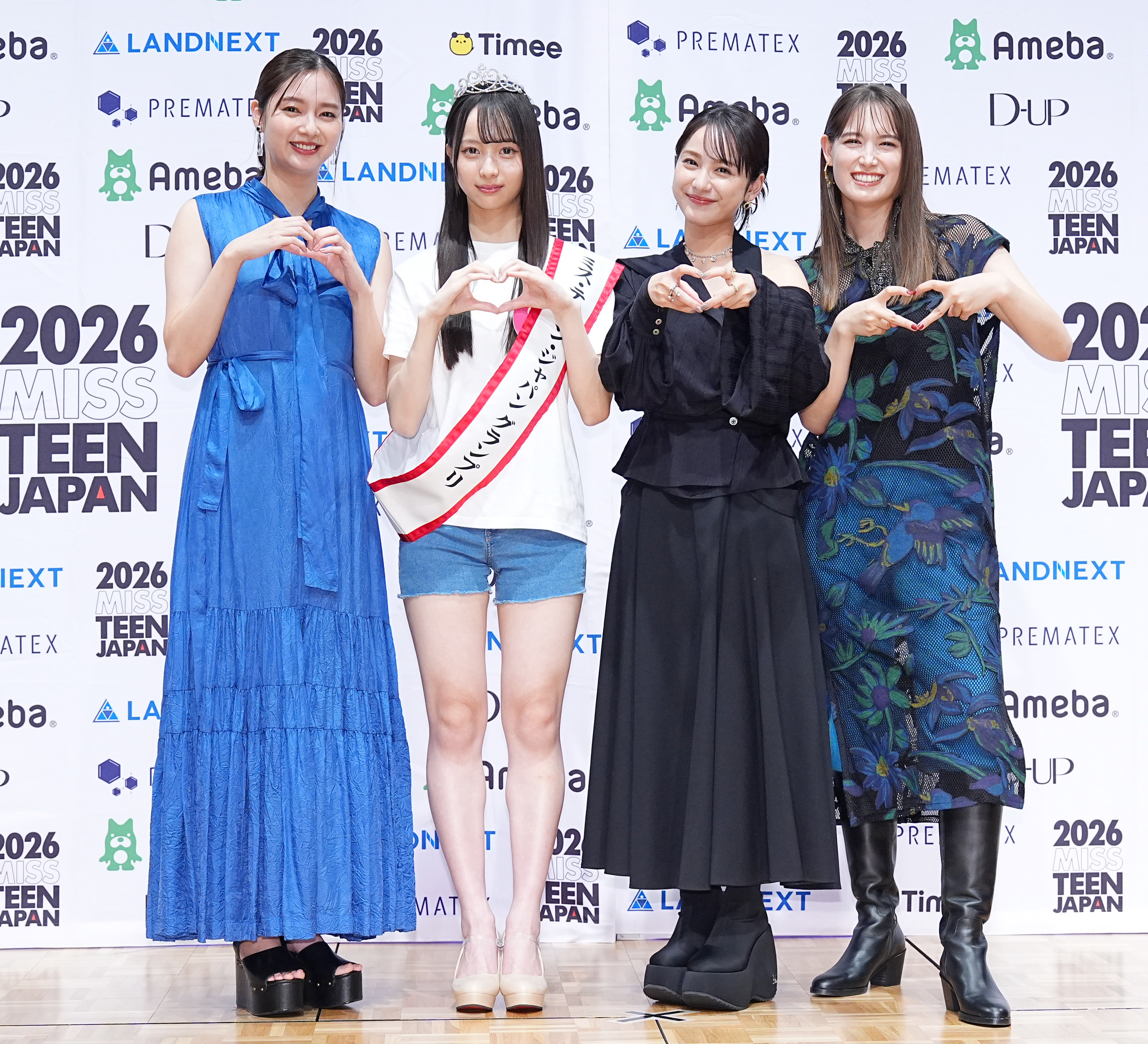 新川優愛、ミス・ティーン・ジャパングランプリと共演「ヒルナンデス