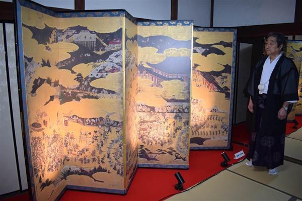 最新技術で重文「豊国祭礼図屏風」複製 汚れなど…原本と違わぬ高精細