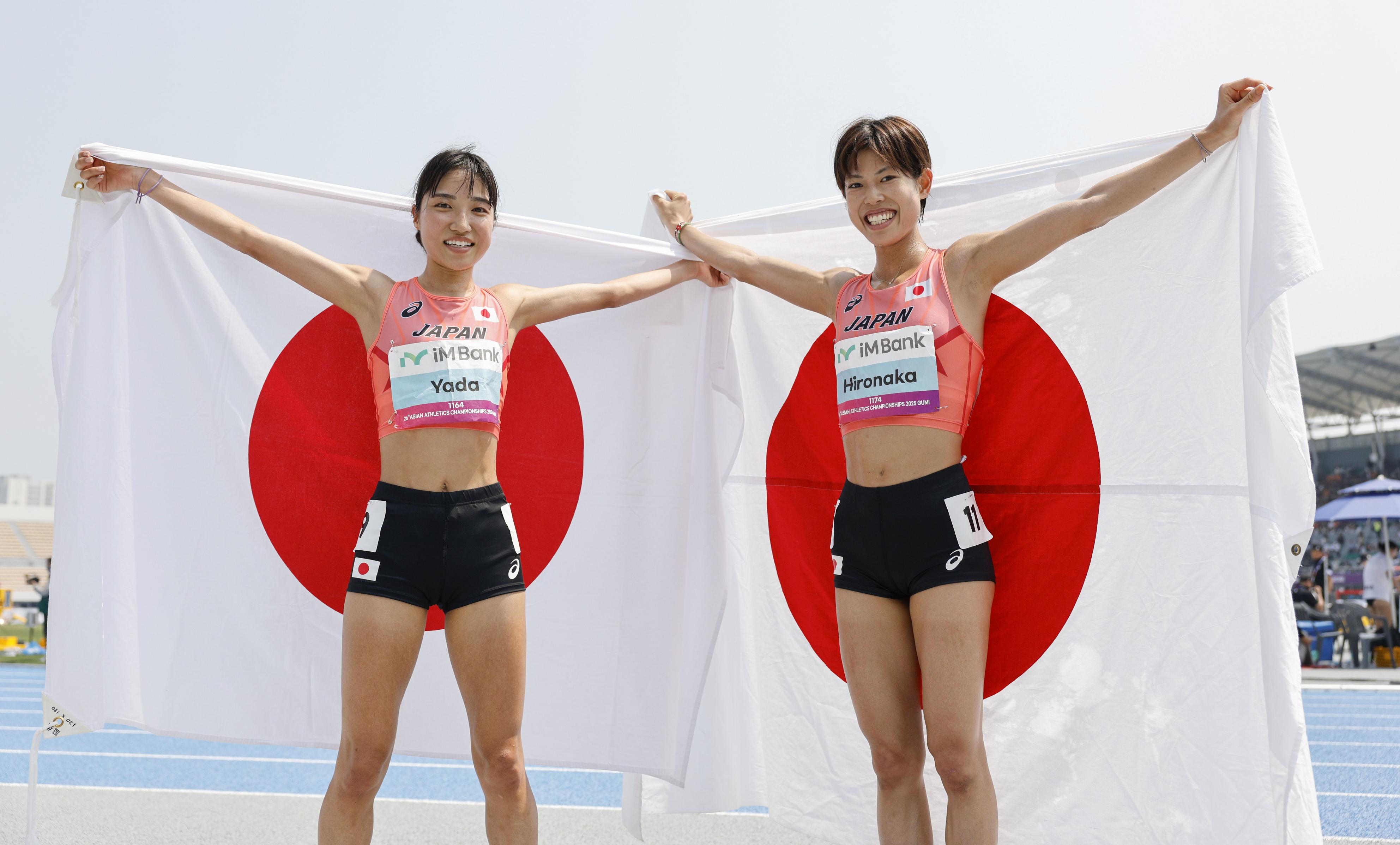 女子1万メートルで広中璃梨佳が2位、矢田みくにが3位 韓国でのアジア