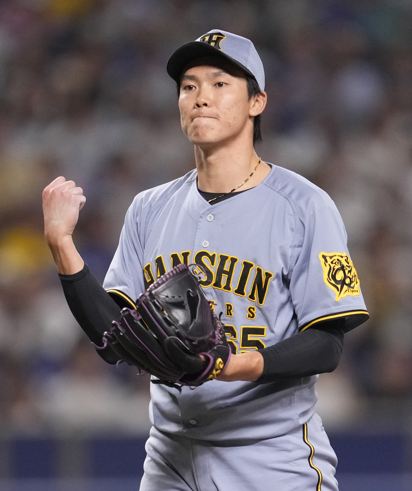 Epoch2023阪神湯浅選手7枚セットBLACKGEM 5枚限定 2023 阪神タイガース 湯浅京己 デコモリサイン 25シリ