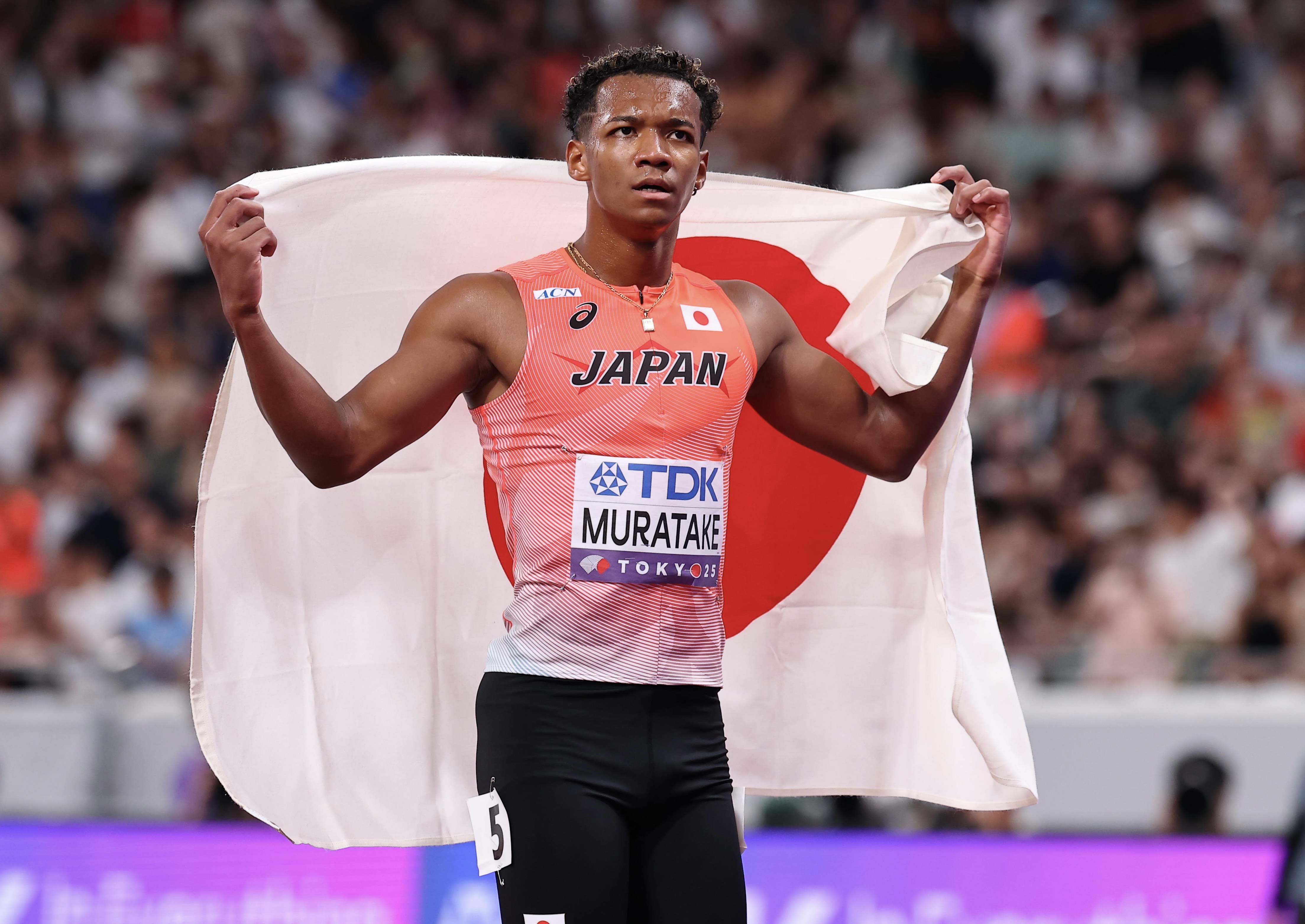 村竹ラシッド 直筆 サイン ビブス ゼッケン ang 世界陸上 五輪 選手 村竹ラシッド 直筆 サイン ビブス ゼッケン ang 世界陸上 五輪 選手