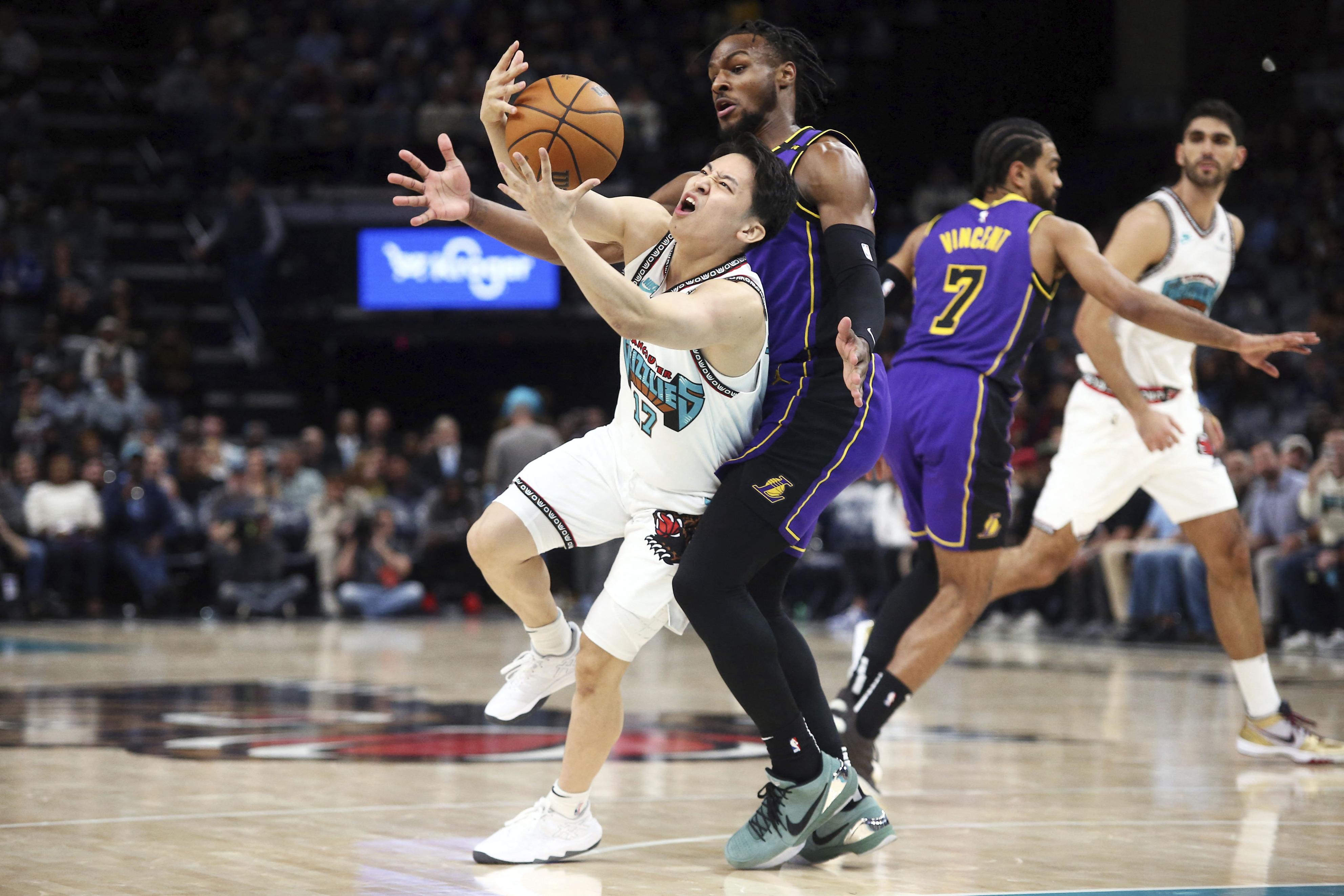 グリズリーズの河村勇輝が6試合目でNBA初得点 八村塁欠場で日本