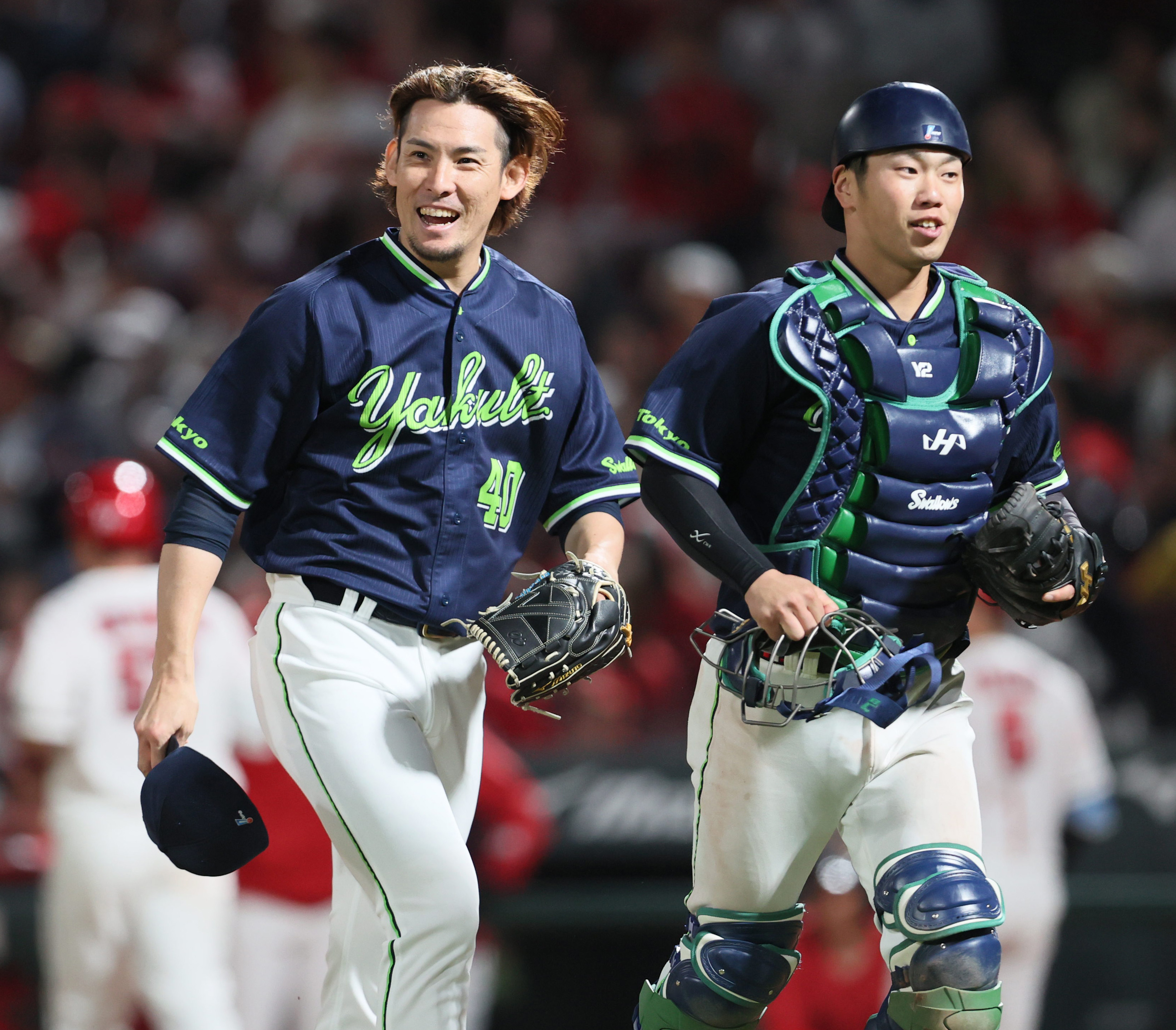 ヤクルト写真ギャラリー】継投で逃げ切り首位返り咲き 高梨裕稔が3勝目