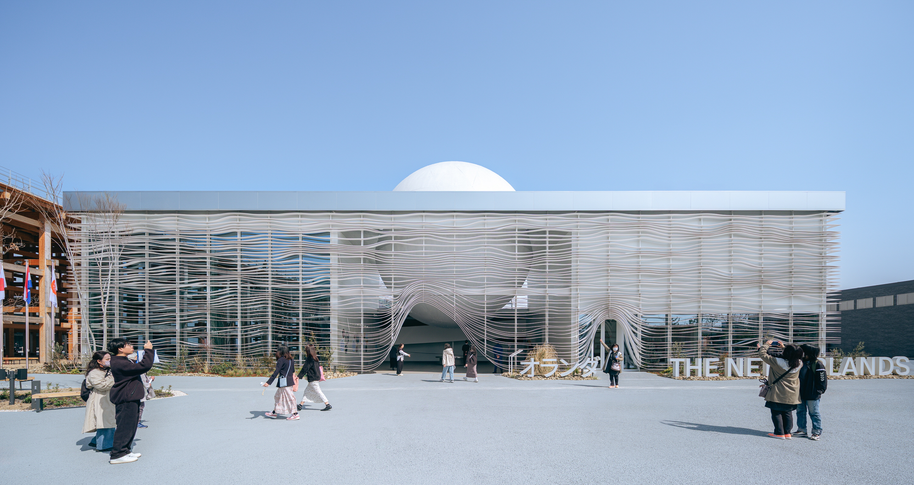 万博会場にあふれる「コモングラウンド」 オランダ館が掲げる「循環型