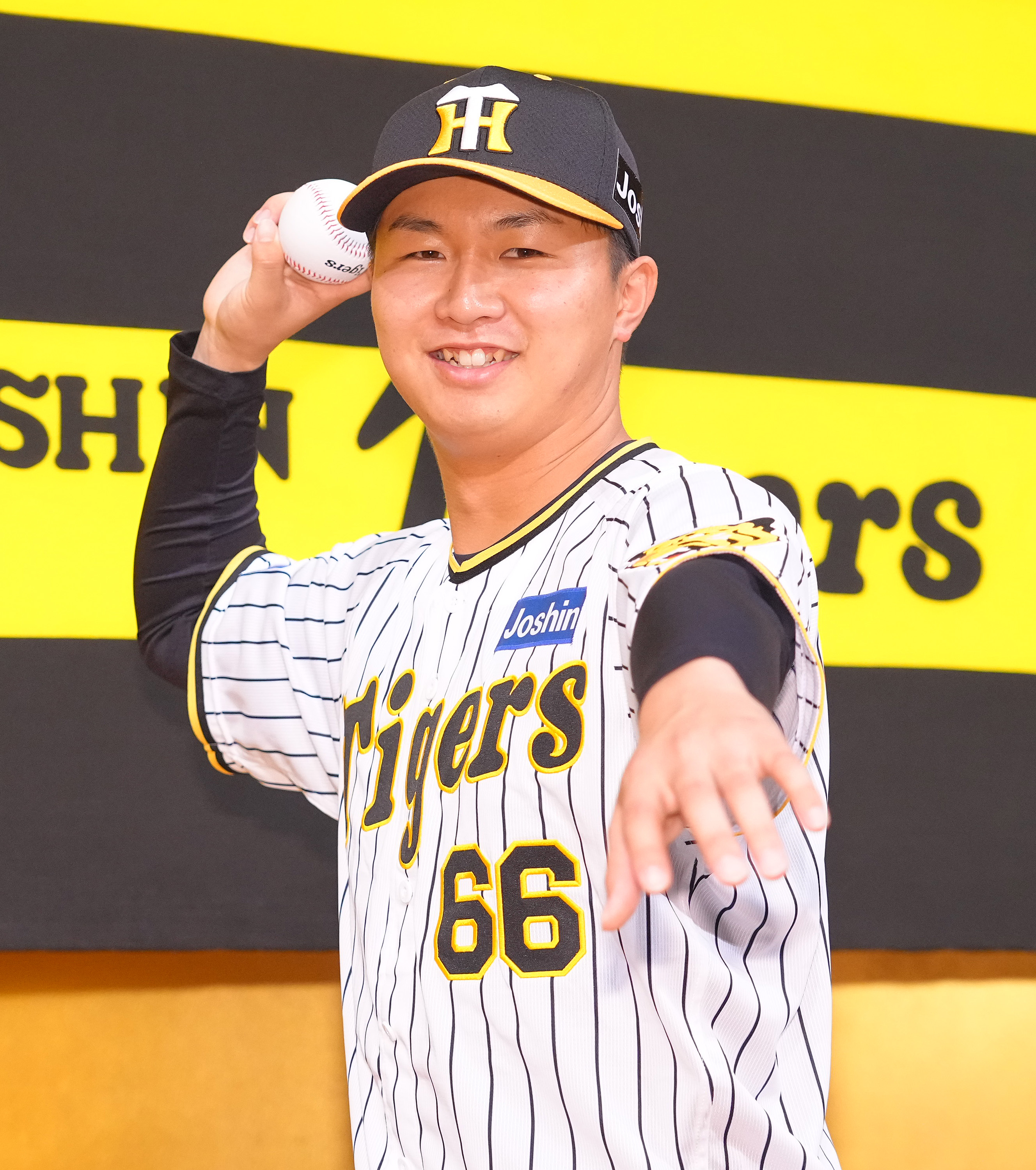 阪神D6位・津田淳哉、背番号「66」に「湯浅選手が65、岩崎選手が