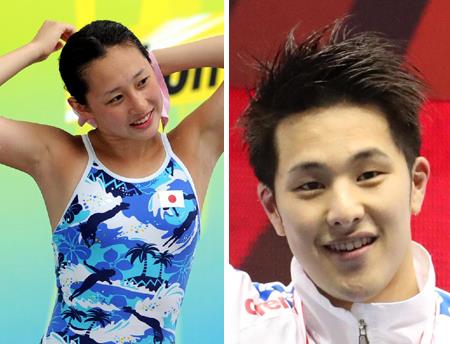 胸に飛び込みました！瀬戸、美しすぎる飛び込み選手馬淵と水泳婚（1/3