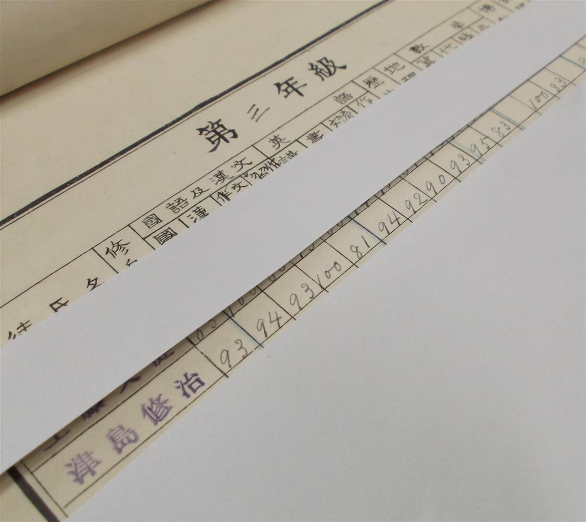 太宰治は理系科目も運動も得意だった 旧制中学時代の成績表公開（1/2