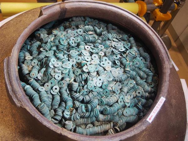 10万〜20万枚の埋蔵銭発見 埼玉・蓮田、1つのかめからは国内最大