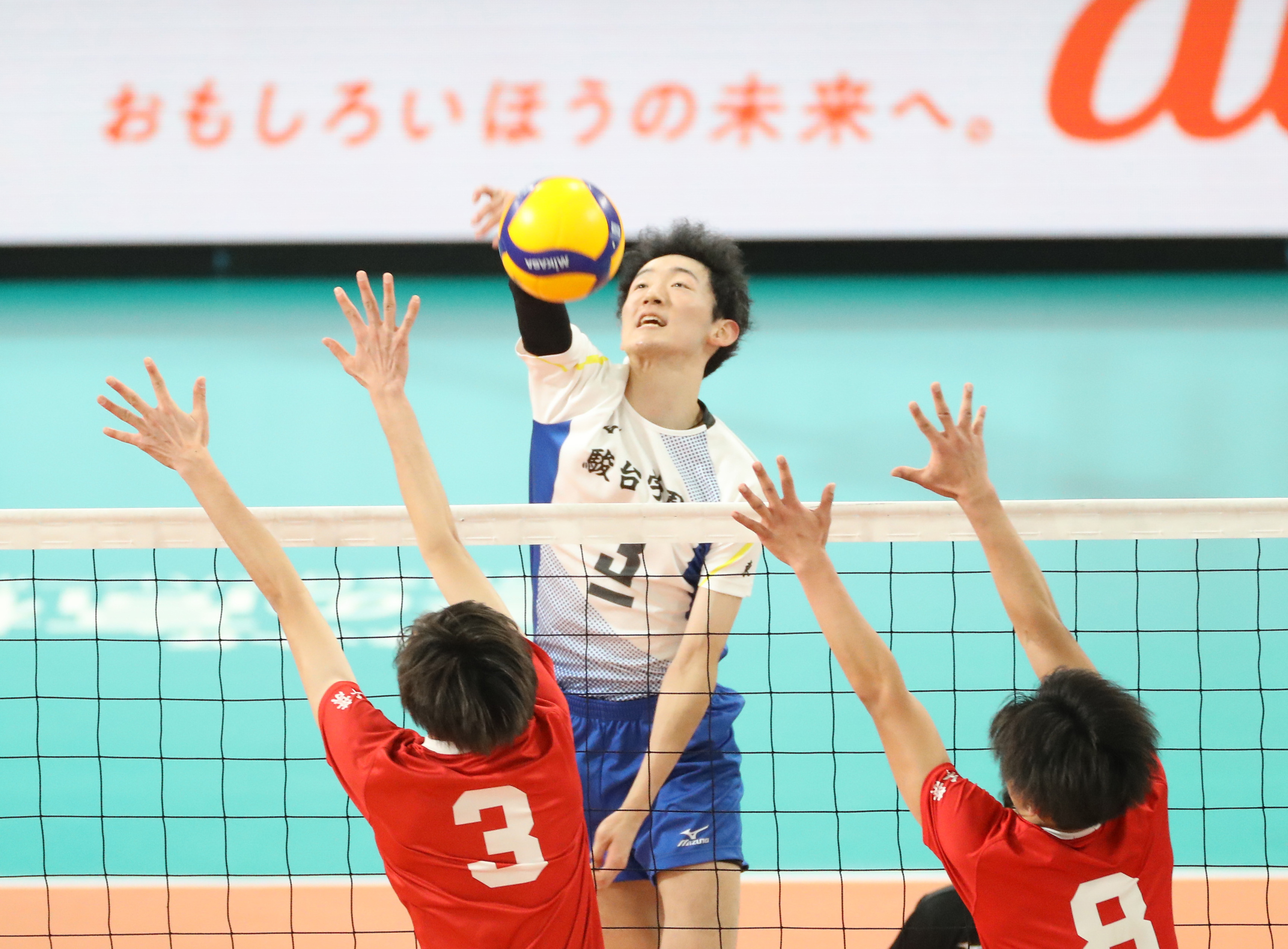 駿台学園が習志野にストレート勝ち 8日の男子決勝は駿台学園vs鎮西