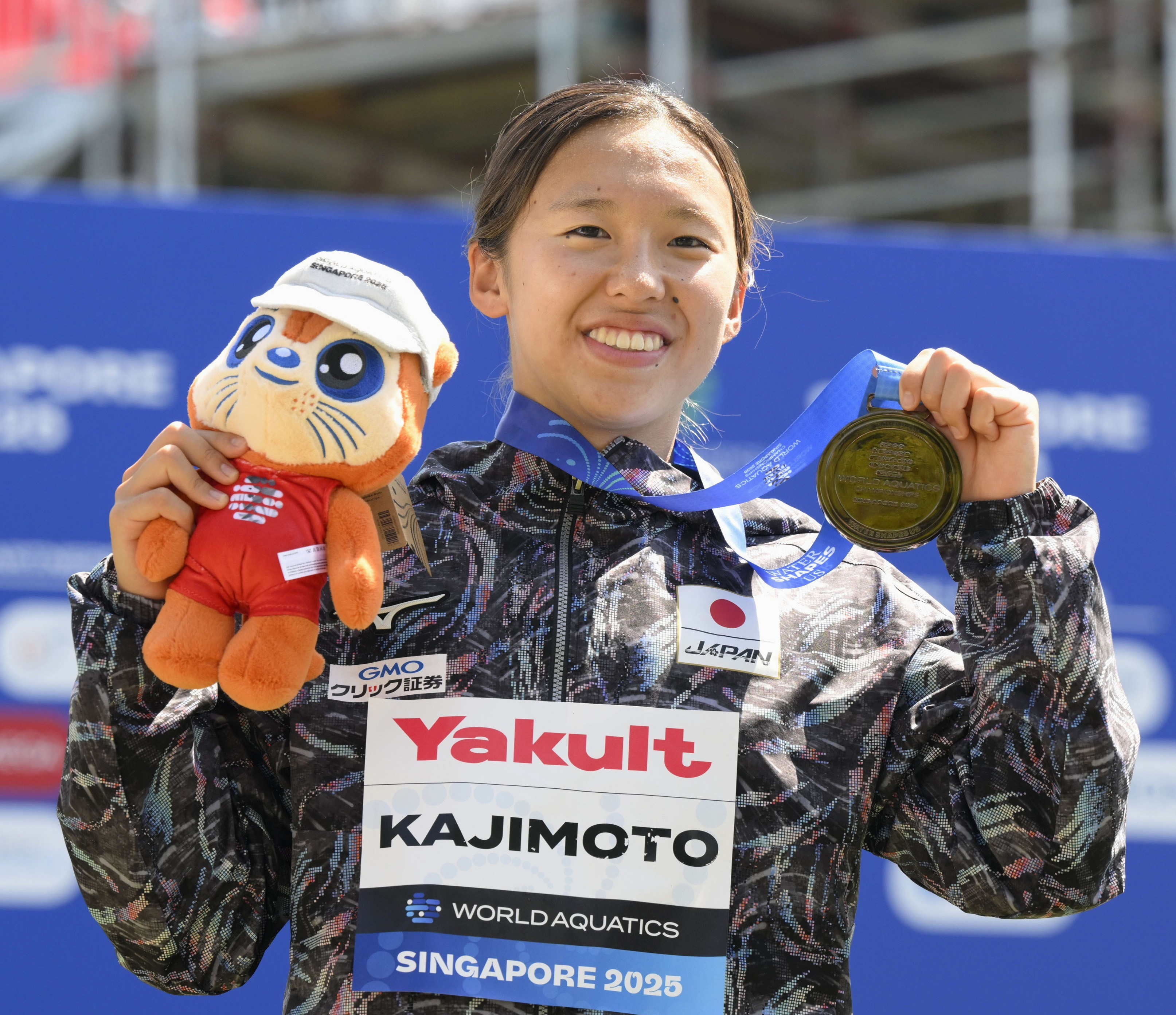 梶本一花が銅、オープンウォーター女子5キロ 世界水泳で日本勢メダル第