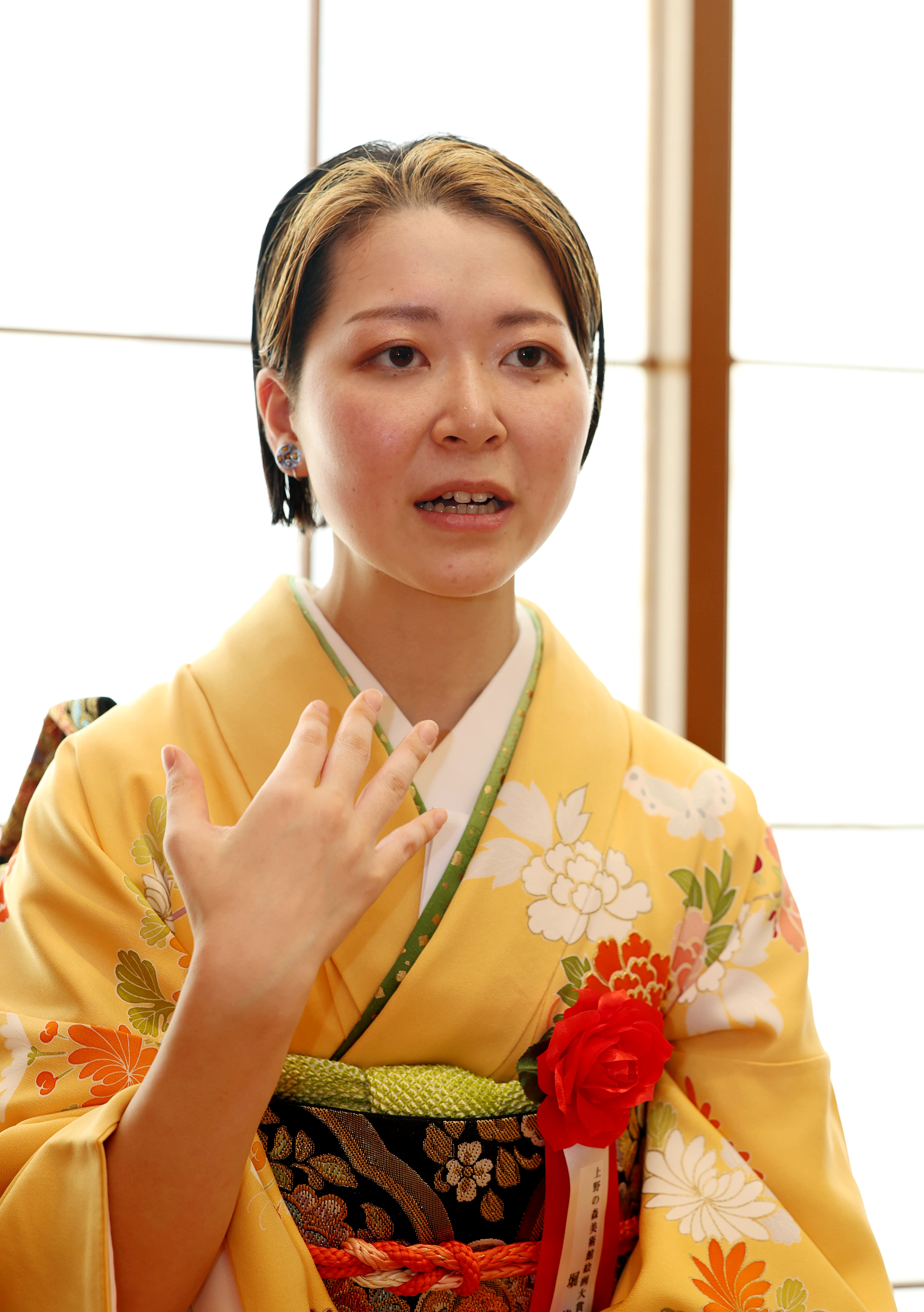 早稲田員久 富士の見える風景6F額￼50×59絵32×41cm上野の森美術館大賞