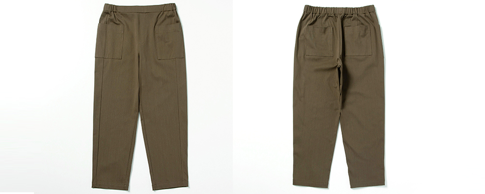 【土曜日まで値下げ】新品未使用タグ付き ベイカーパンツ 34 32241] 綿100％ ベイカーパンツ ウエストゴム 約股下65cm レディース