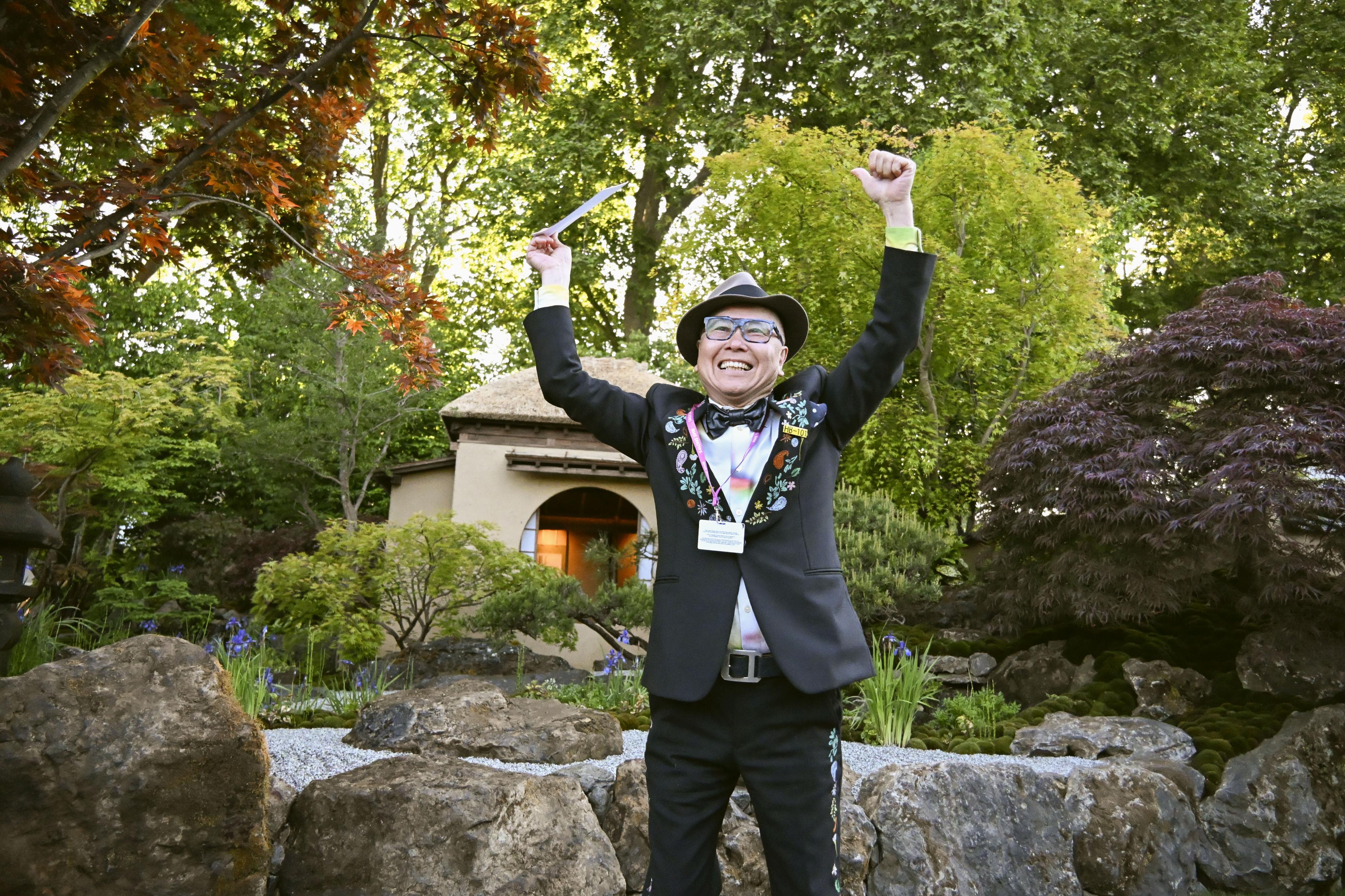 日本人2人が英造園コンクール「チェルシーフラワーショー」の大、小