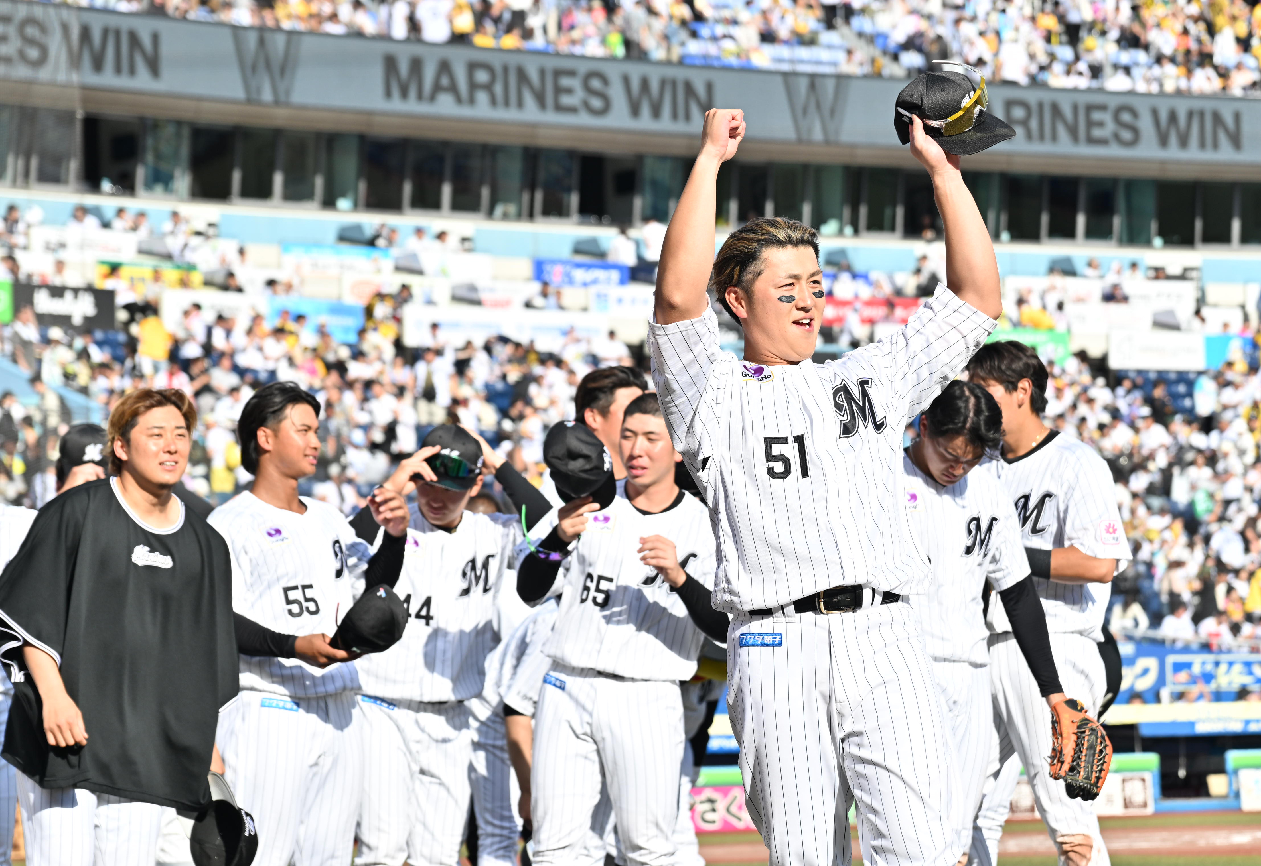 ロッテ・山口航輝が決勝の2点二塁打「阪神も応援がすごかったけど 