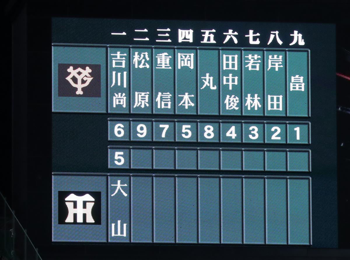 阪神 大山が１番でスタメン 巨人 岡本に本塁打３差 サンスポ
