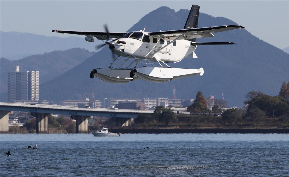 琵琶湖に半世紀ぶり水上飛行機 大津市がテスト飛行 - 産経ニュース