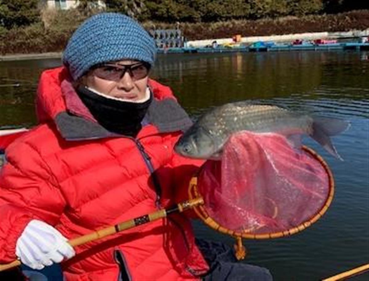 ヘラブナ】厳寒期、強風に強い！バラケ打ち分け５０枚 茨城県古河市の