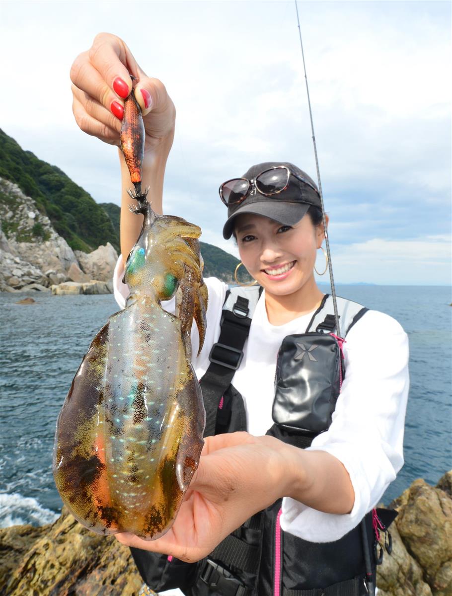 ｇｏ ｔｏ ｅｇｉｎｇ アオリイカ 村西利恵アナが挑戦 関西フィッシング 1 5ページ サンスポ