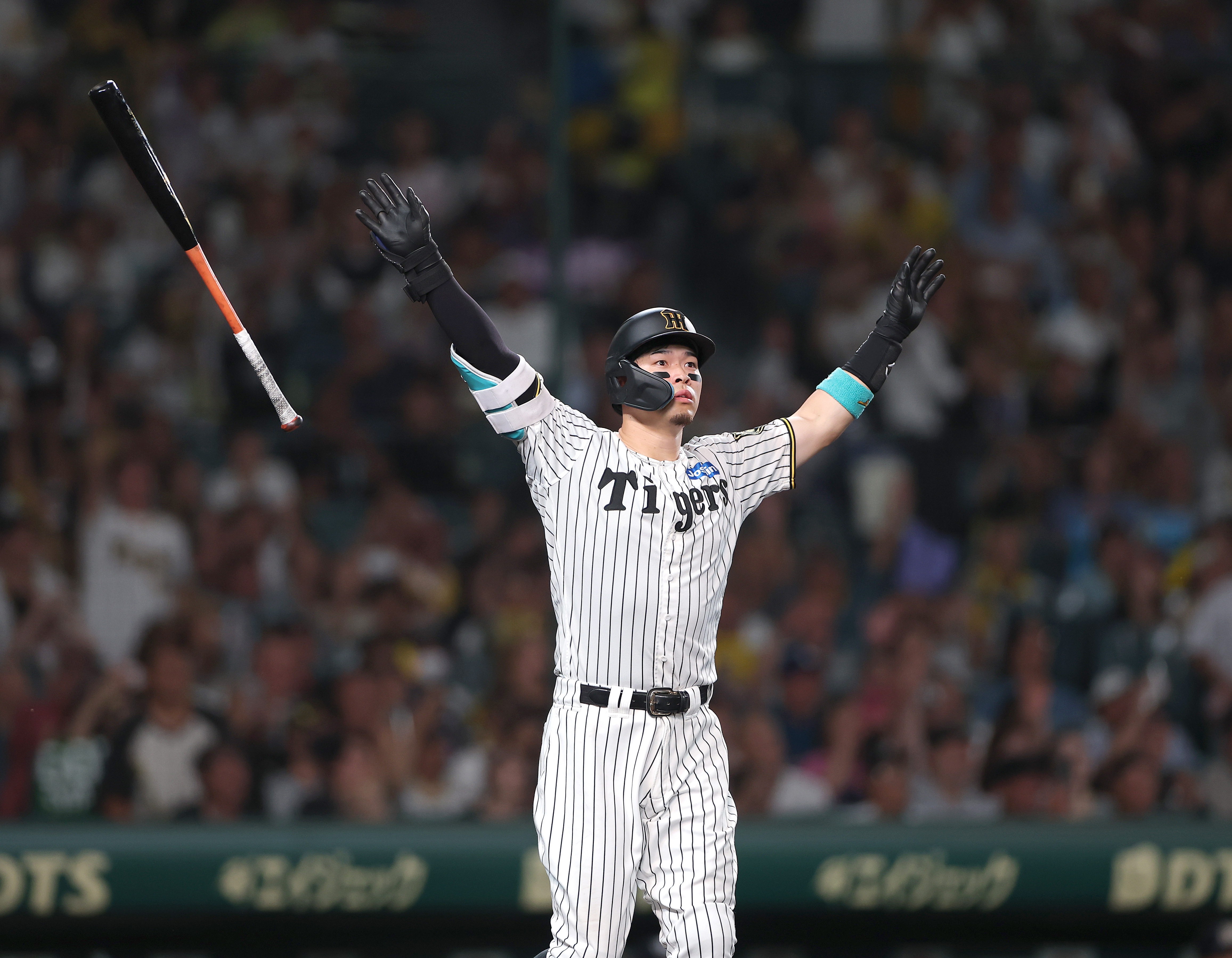 Tigers キャップ 佐藤輝明選手サイン入り デニム素材 Tigers キャップ 佐藤輝明選手サイン入り デニム素材 Tigers キャップ