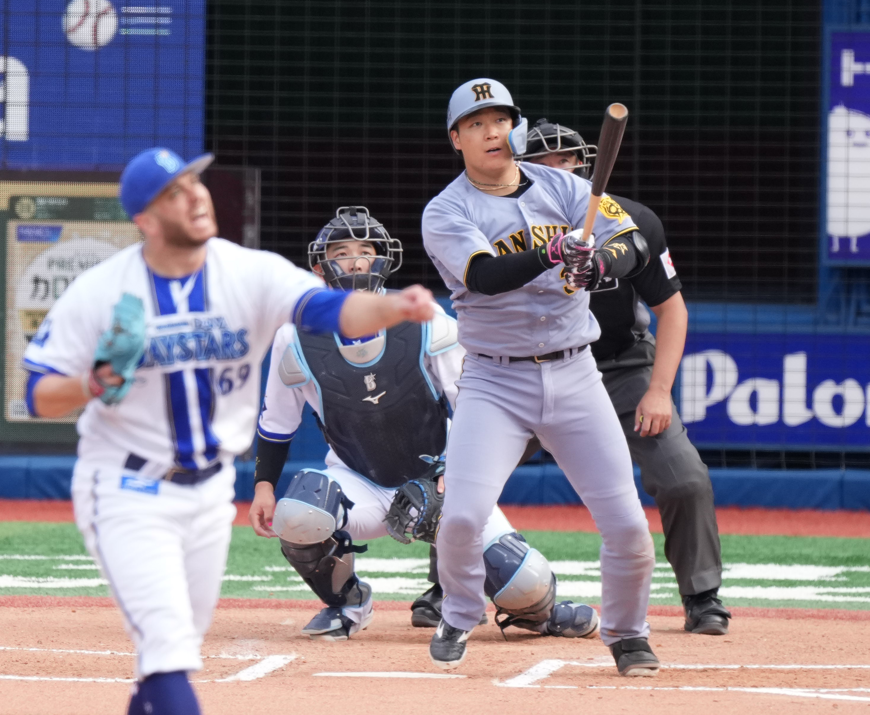 阪神・大山悠輔、12号ソロ 9月覚醒4発、ケイから虎右打者初アーチ