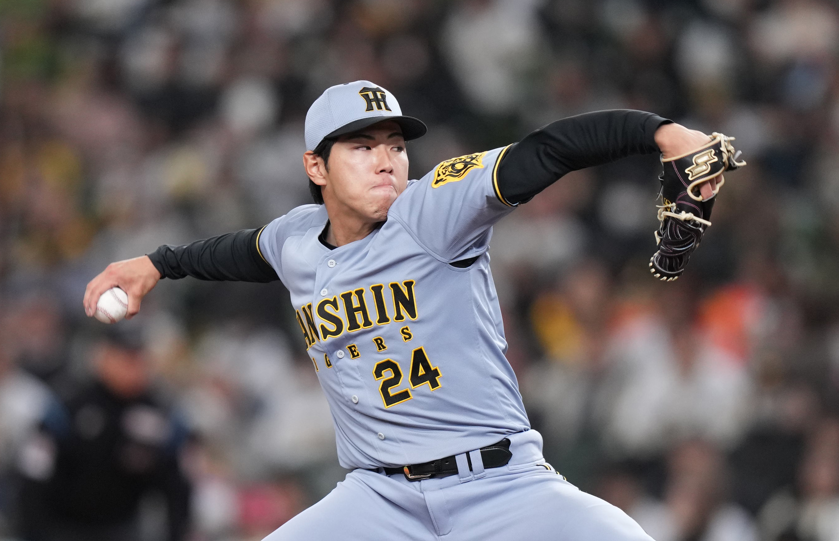 阪神・育成D1位・工藤泰成、24番デビュー戦で1回無失点 原口から