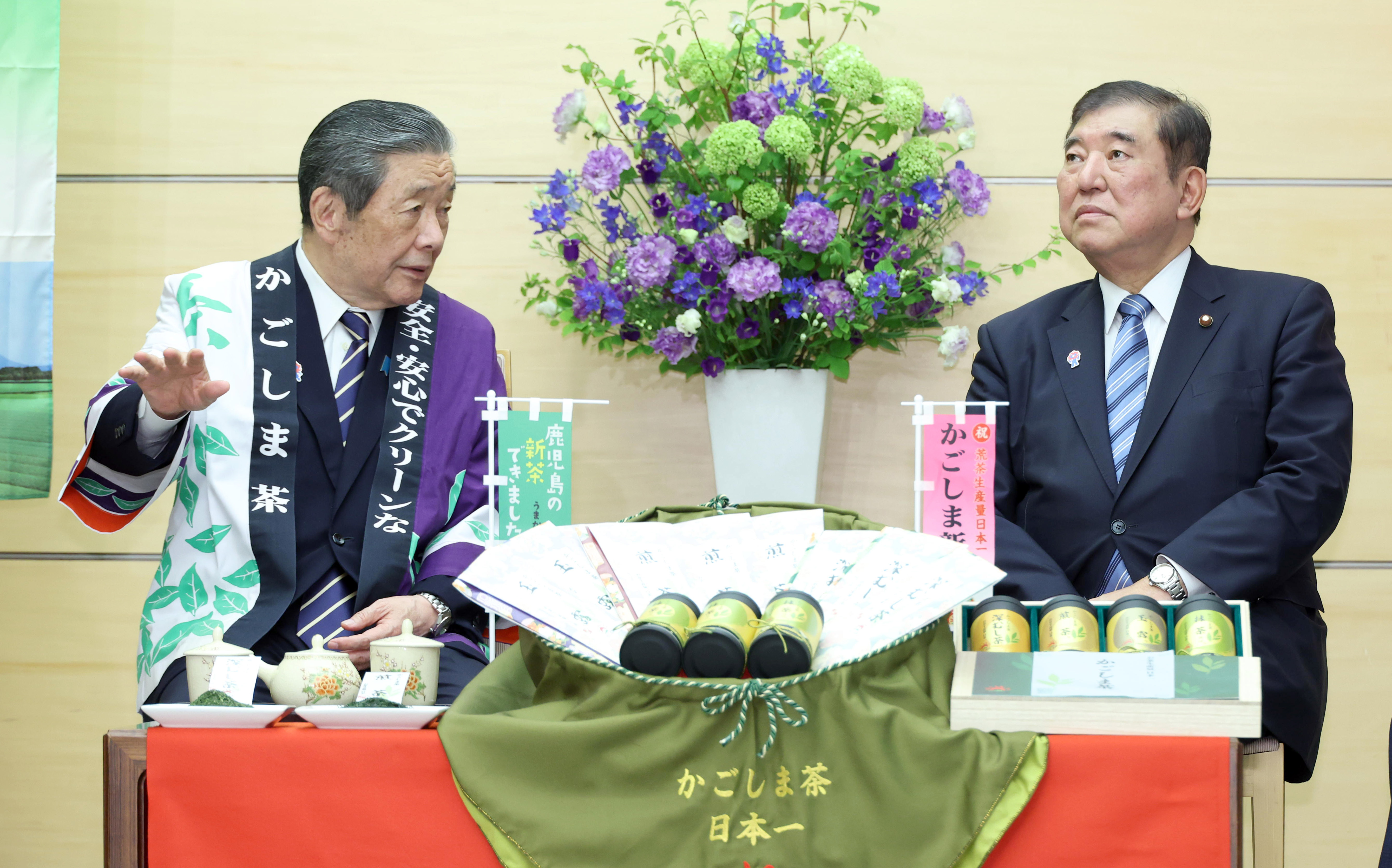コク、深み、香り、色の四拍子揃った」と石破首相 鹿児島知事との面会