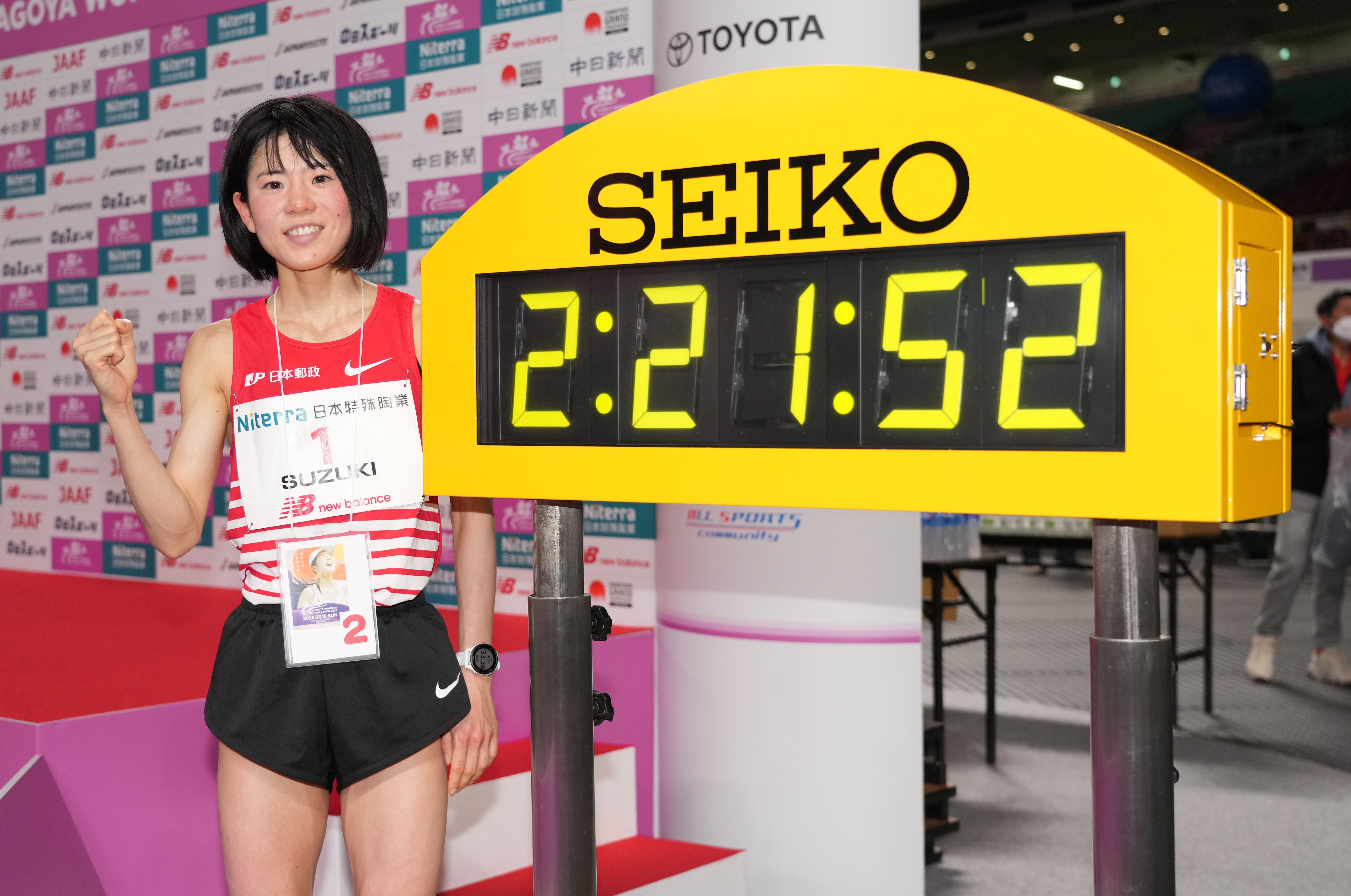 鈴木亜由子、日本勢トップ2位 地元の声援で自己ベスト「声をかけて 