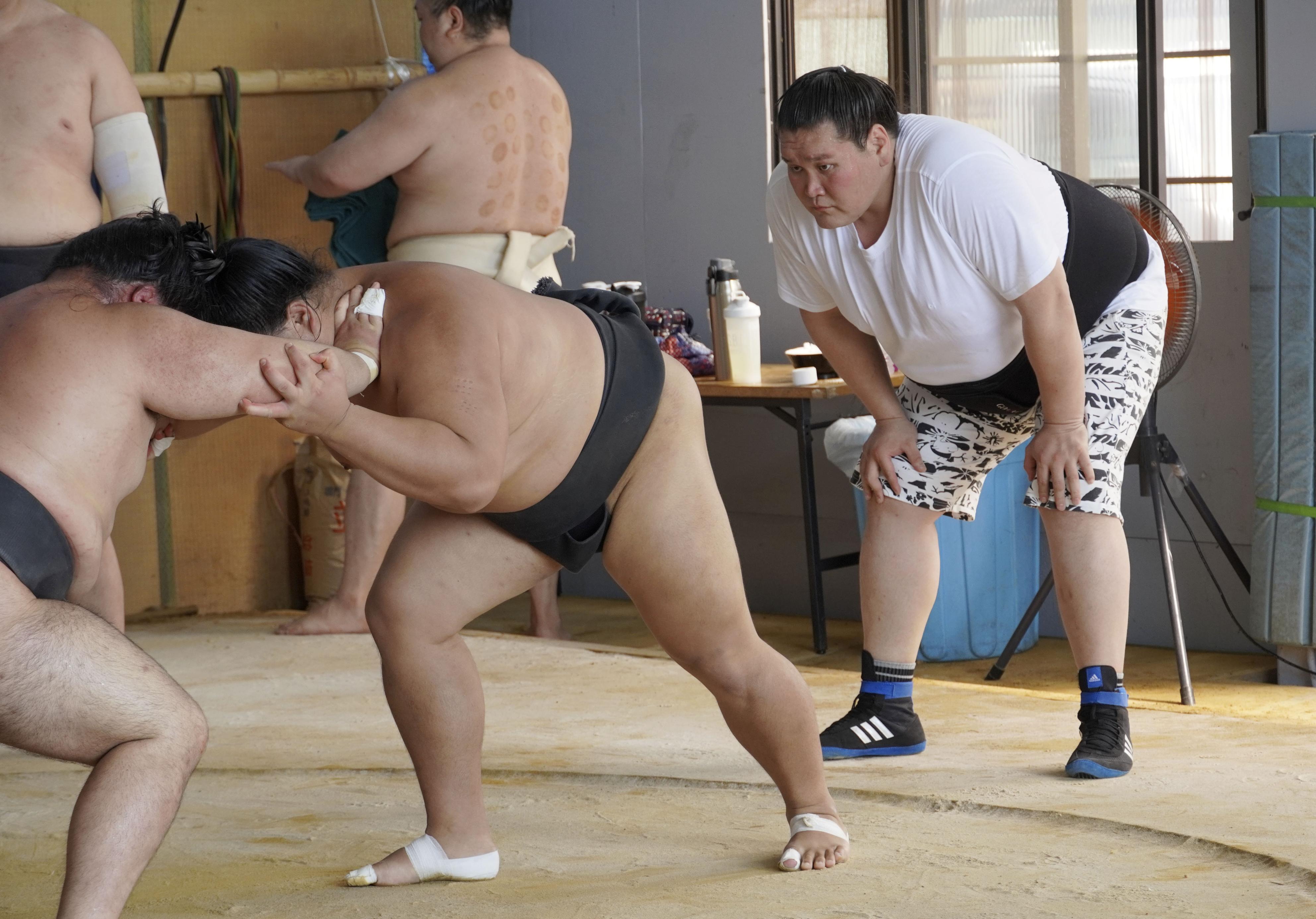 元照ノ富士、真剣なまなざしで指導「発展させていかないと」 新生