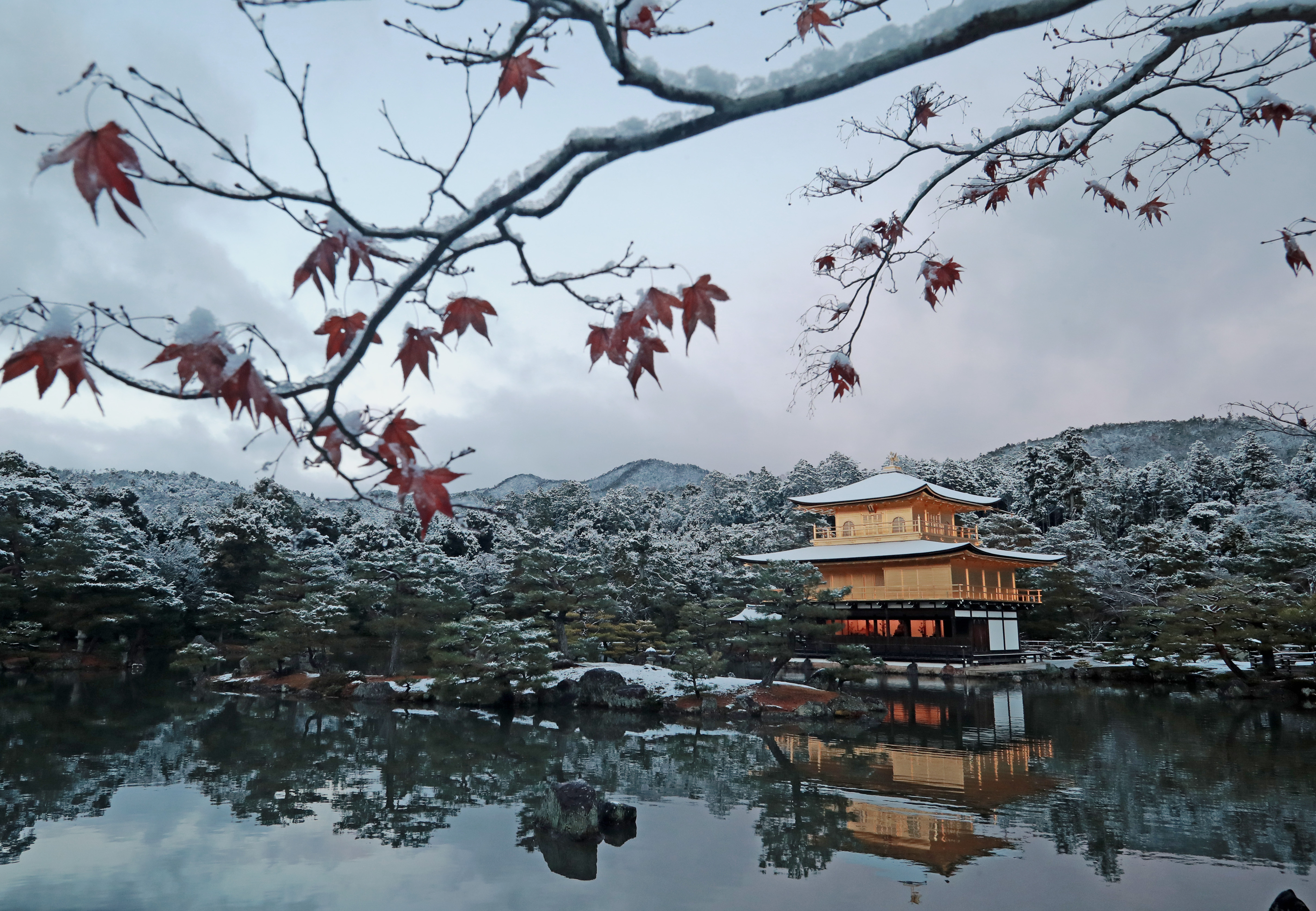 フォト特集】金閣寺が雪化粧、この冬初 - 産経ニュース