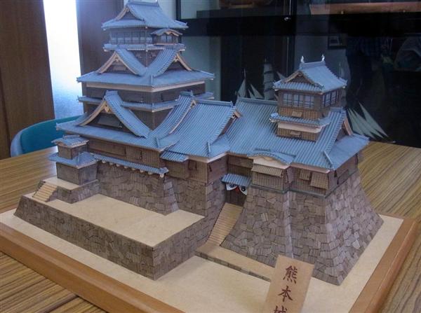 全国総量無料で ウッディジョー 150 熊本城 木製模型 組み立てキット