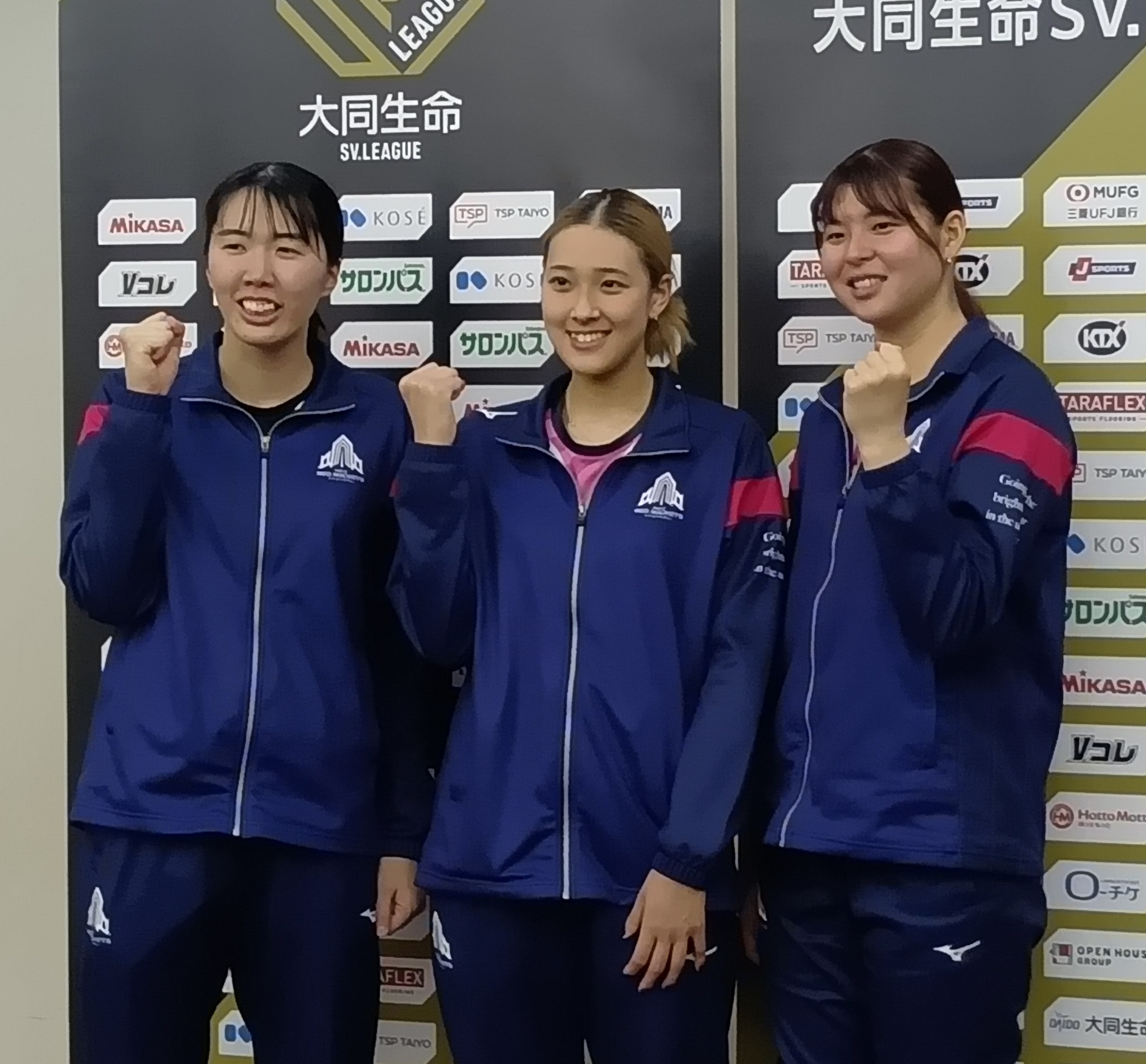 NEC川崎、大阪Mにフルセット勝ち 昨季決勝と同カード 佐藤淑乃の強打