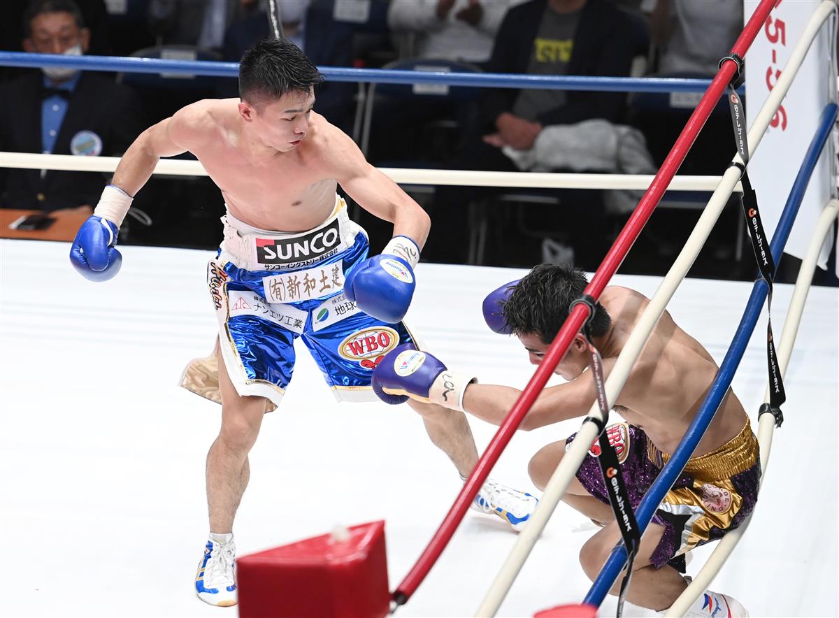 KO勝ちの中谷潤人「本当に幸せ」 WBO世界フライ級新王者／BOX