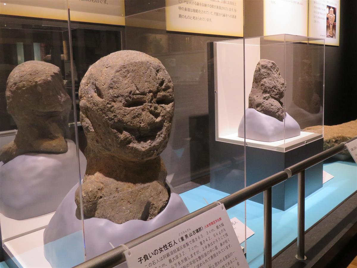 石造りの埴輪変遷たどる特別展 福岡県八女市「いわいの郷