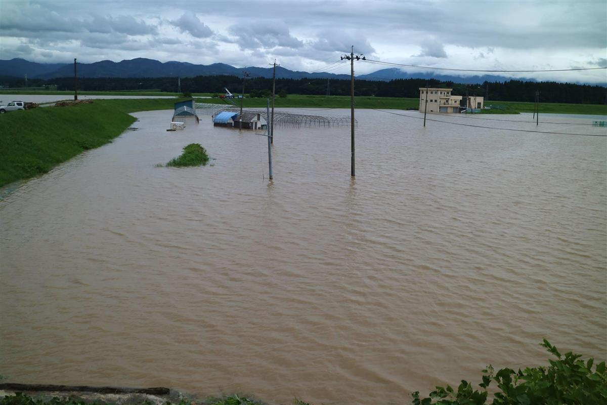 こんな雨は初めて」山形・大石田町で2050世帯断水 最上川氾濫