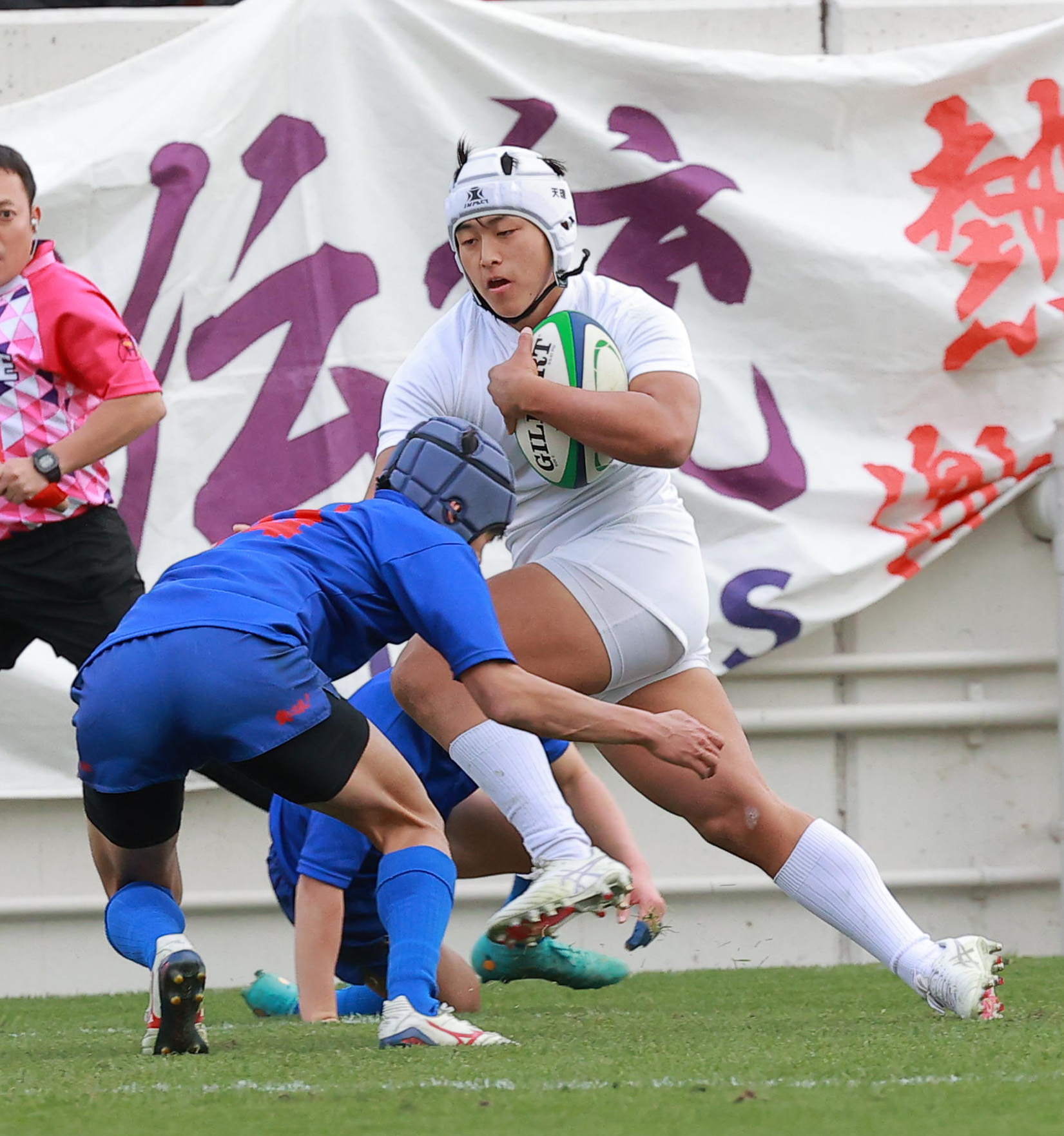 天理はスーパー1年生のWTB内田旬が逆転トライ！ 18大会ぶり