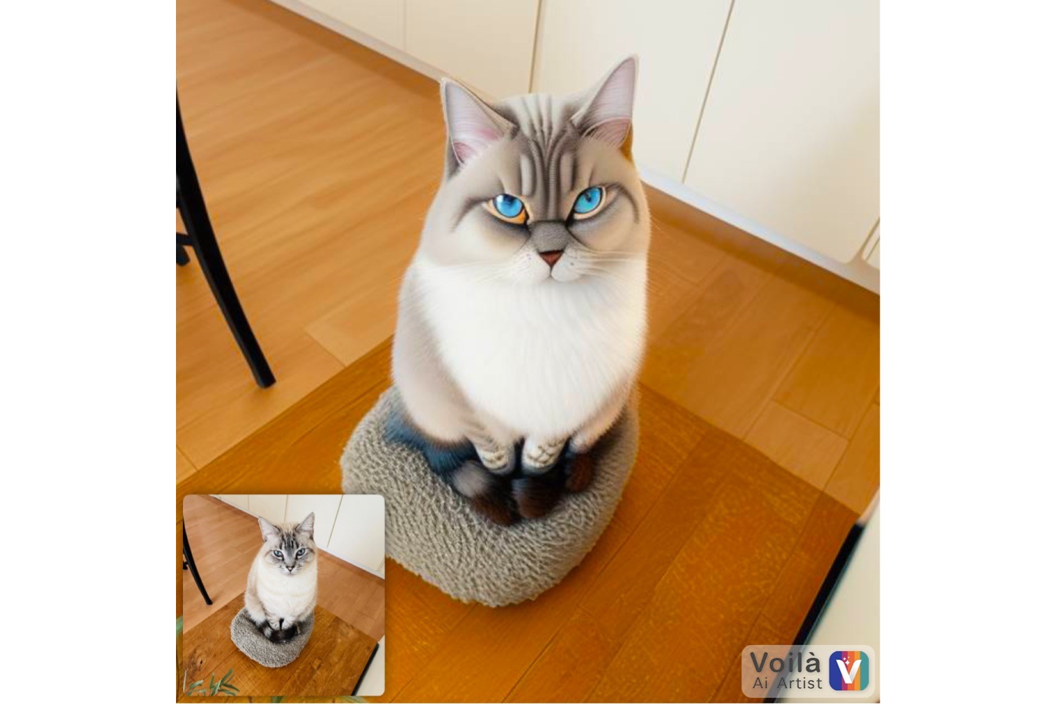 話題のVoilà AI Artistで猫たちがアニメキャラに - イザ！