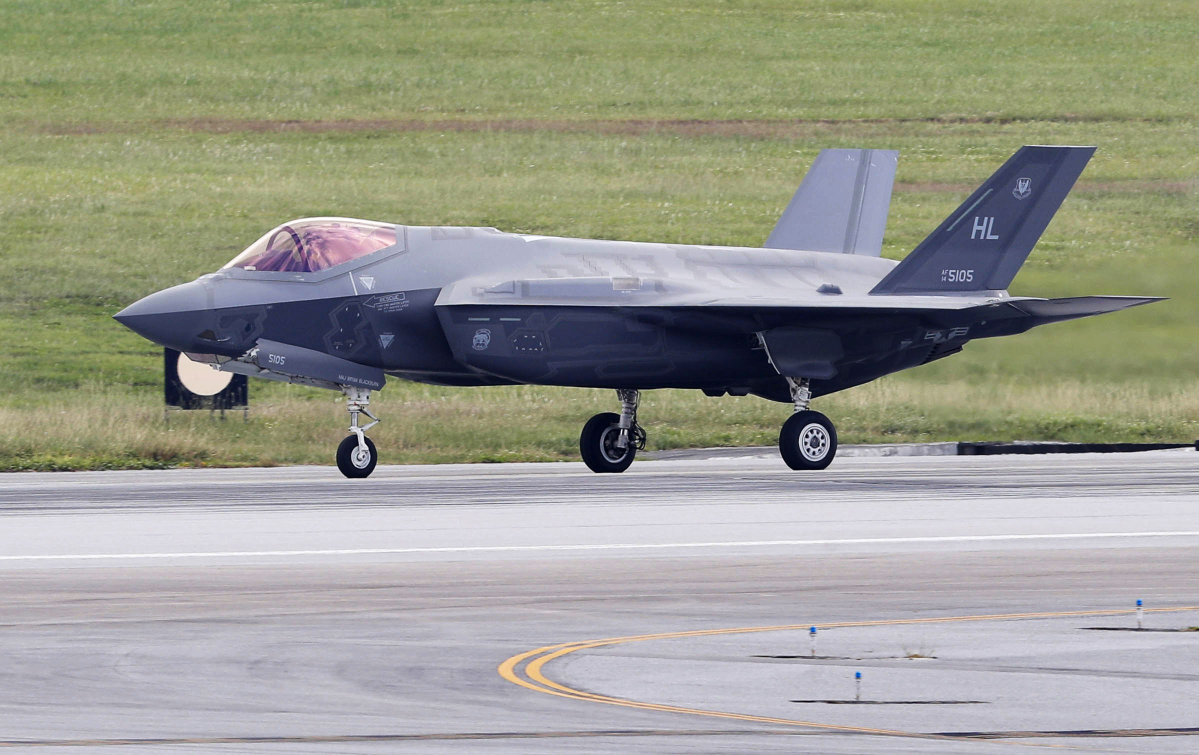 PSA9 海竜神ネオダイダロス レリーフ W65-JP004-米空軍F-35A 嘉手納