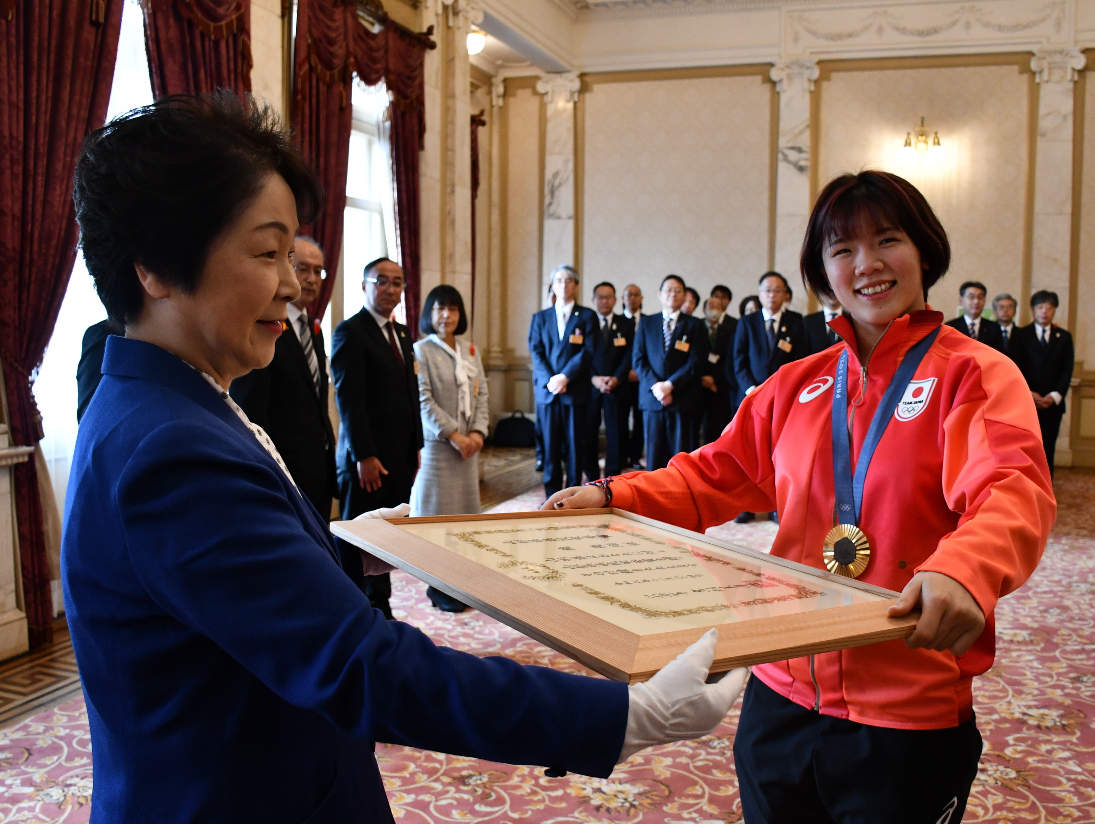 山形県民栄誉賞 山形市出身の女子レスリング金メダルの鏡選手 - 産経