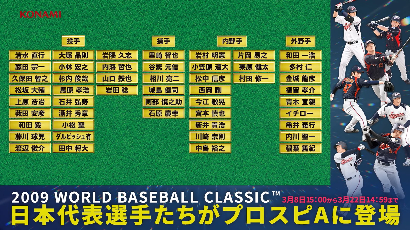 イチロー氏がＷＢＣ２００６、０９年大会メンバーからベストナイン