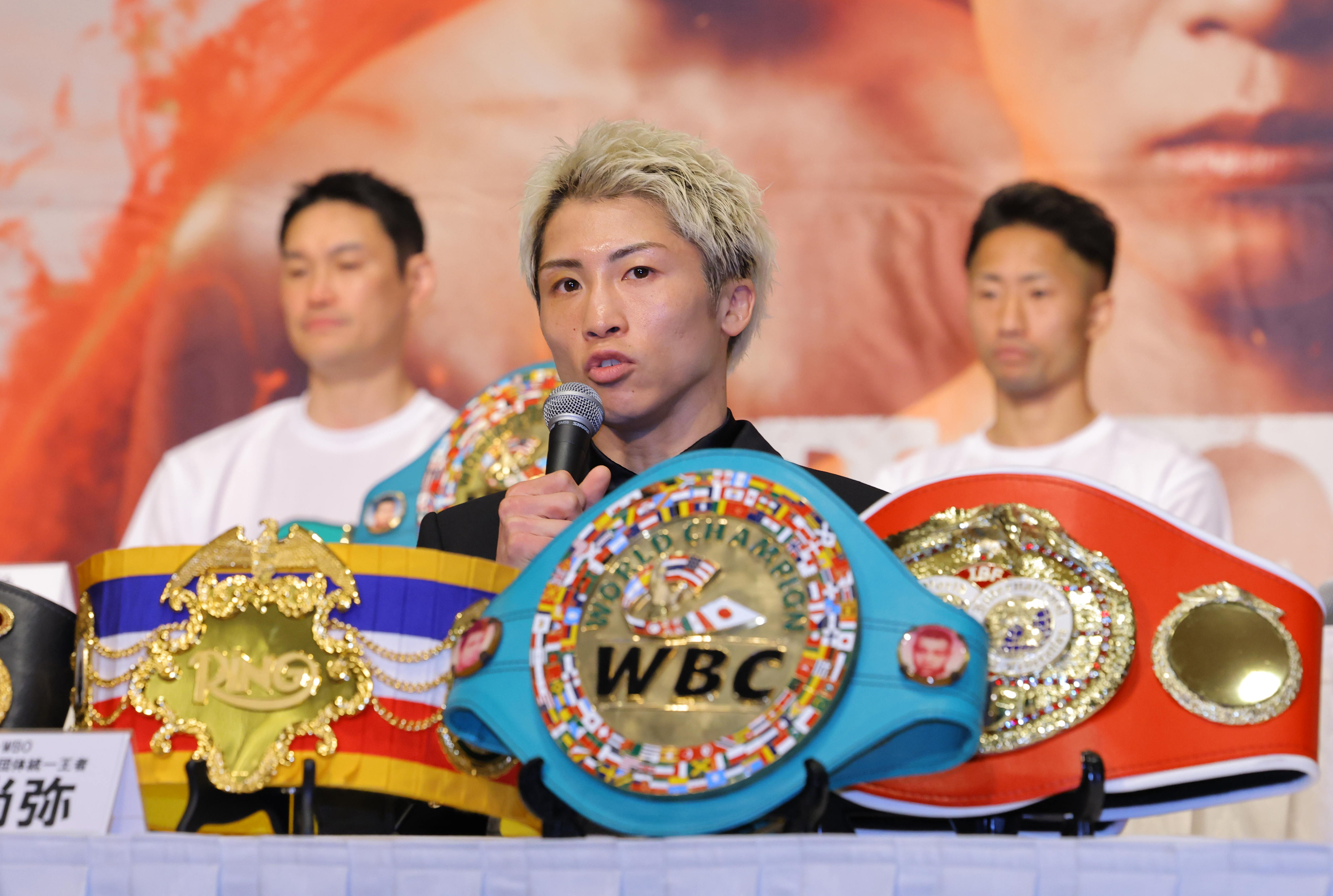 WBC ボクシング Tシャツ 井上尚弥 中谷潤人 選手チャンピオン Mサイズ 動画】井上尚弥「人生懸けて」中谷潤人「必ず勝利」 5月2日の